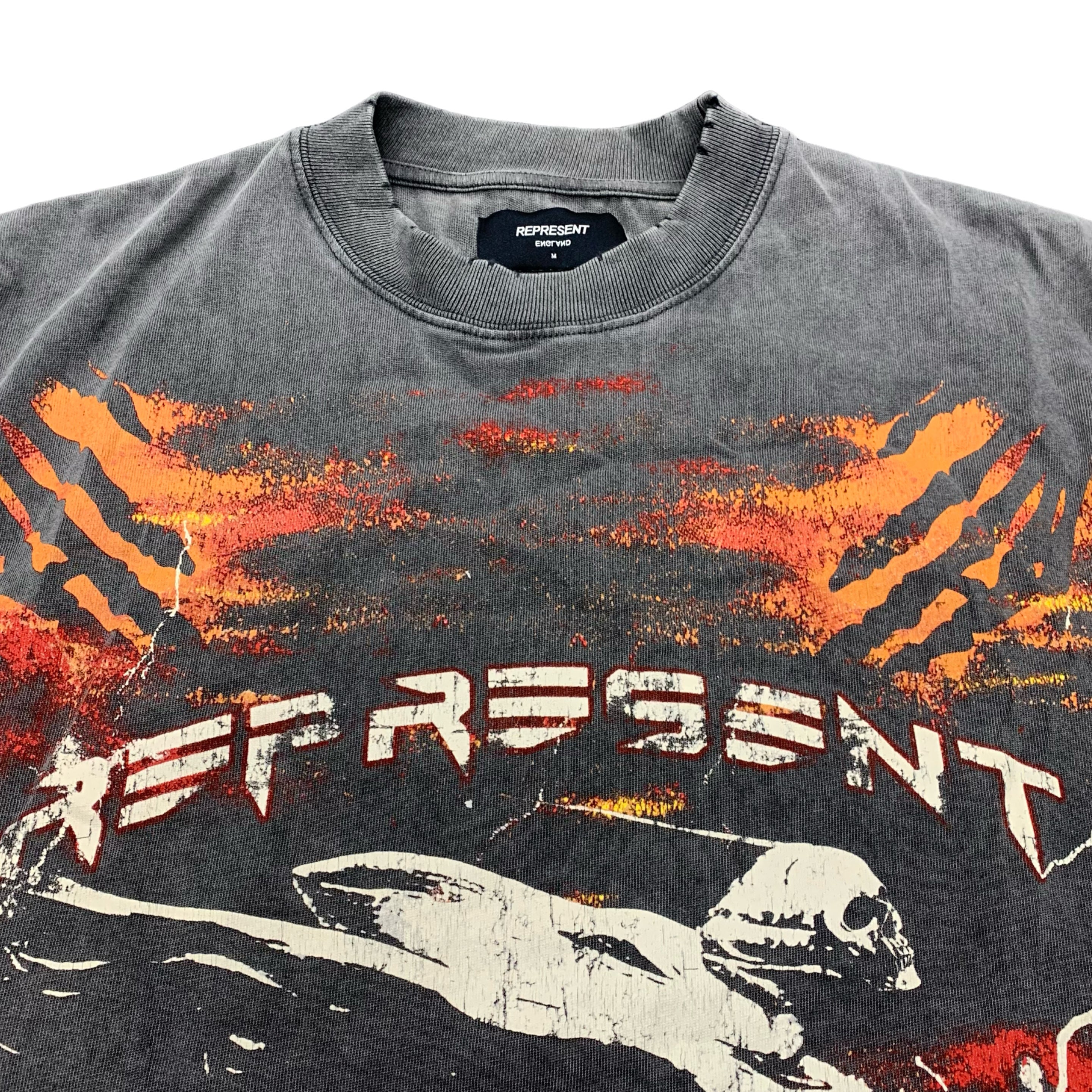 Represent Medium Tee Spirit Angel Vintage Grey T-Shirt