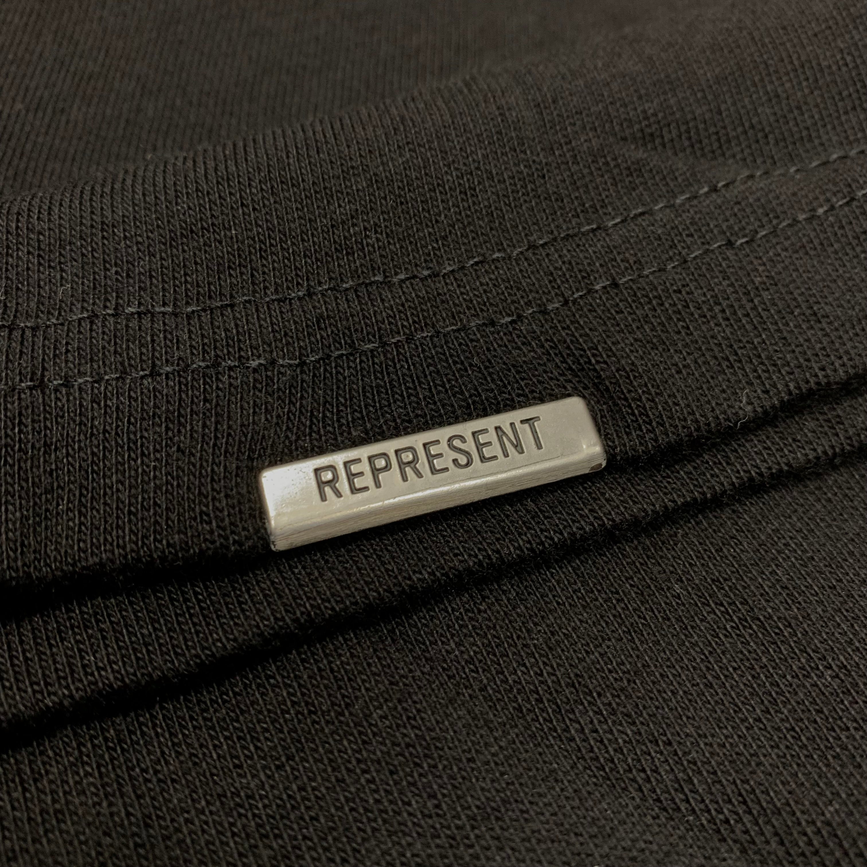 Represent Large Tee Elegance In Motion Jet Black T-Shirt
