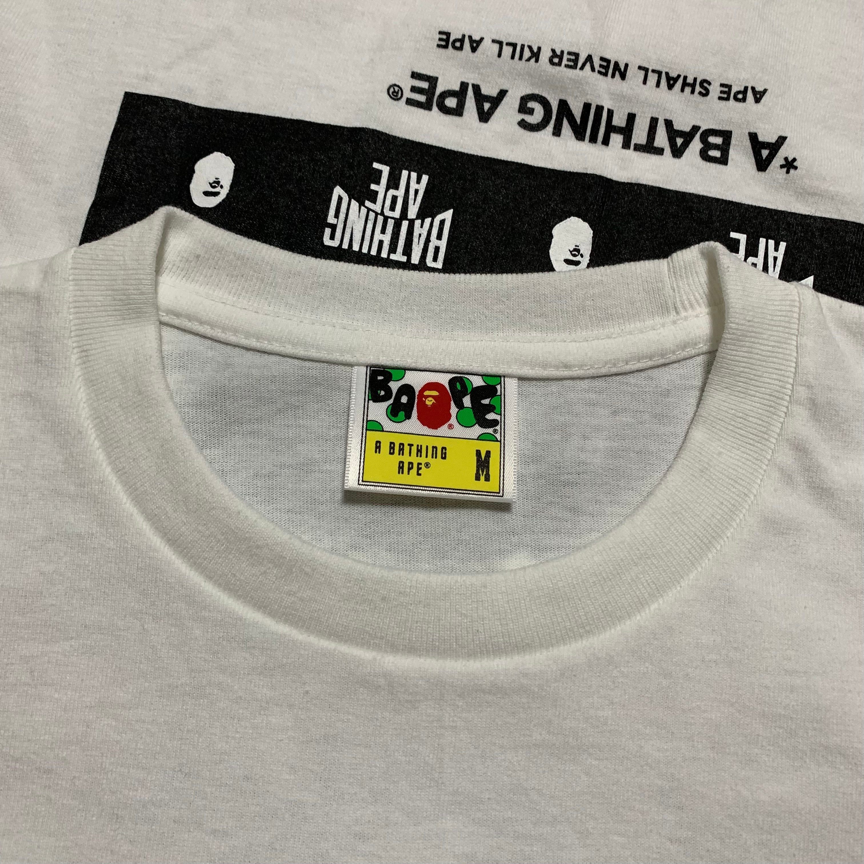 Bape Medium Graphic A Bathing Ape White Tee