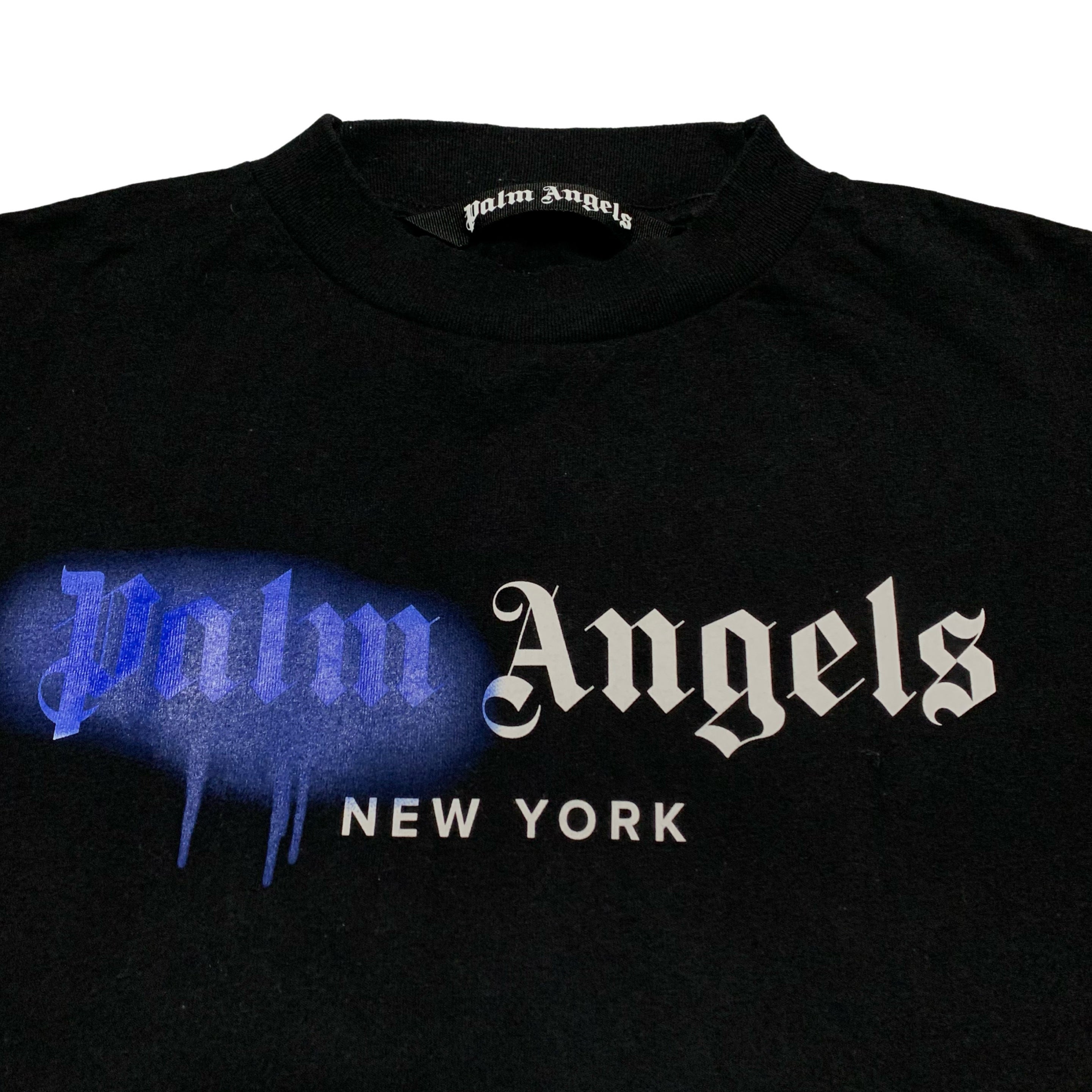 Represent Medium New York Sprayed Black Tee