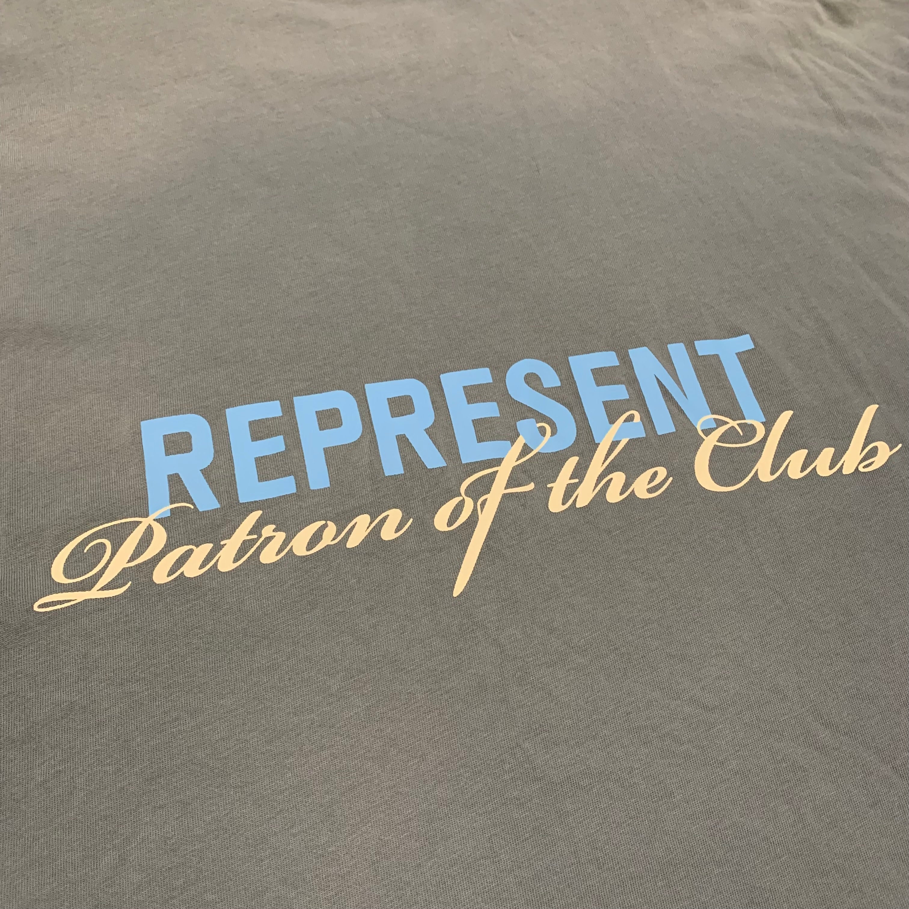 Represent XL Patron Of The Club Buttercream Powder Blue Tee