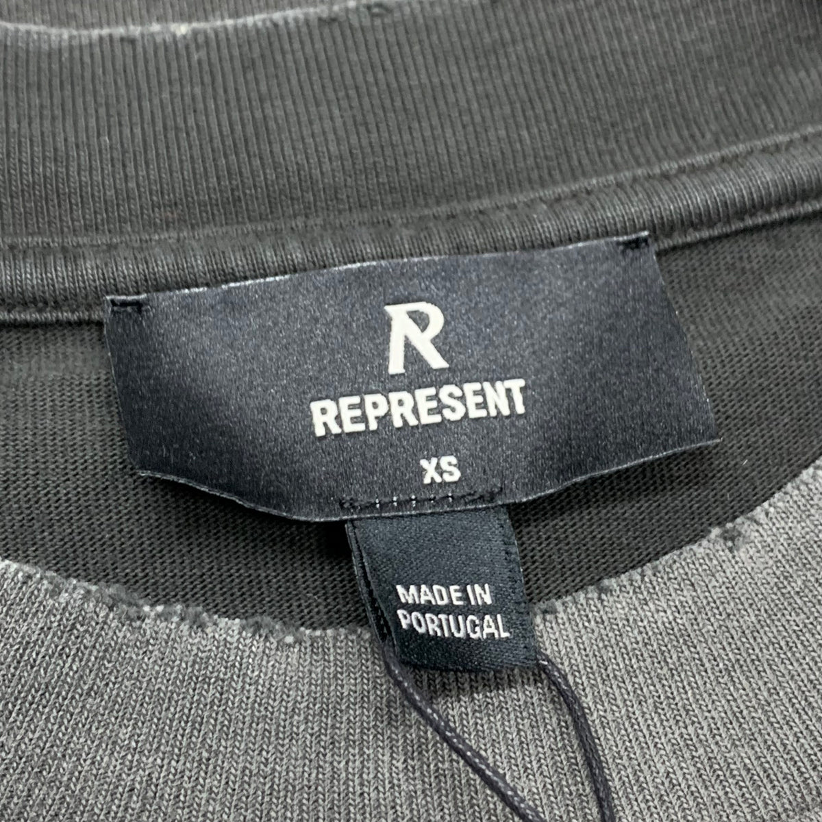 Represent XS Tee Banner Stained Black T-Shirt