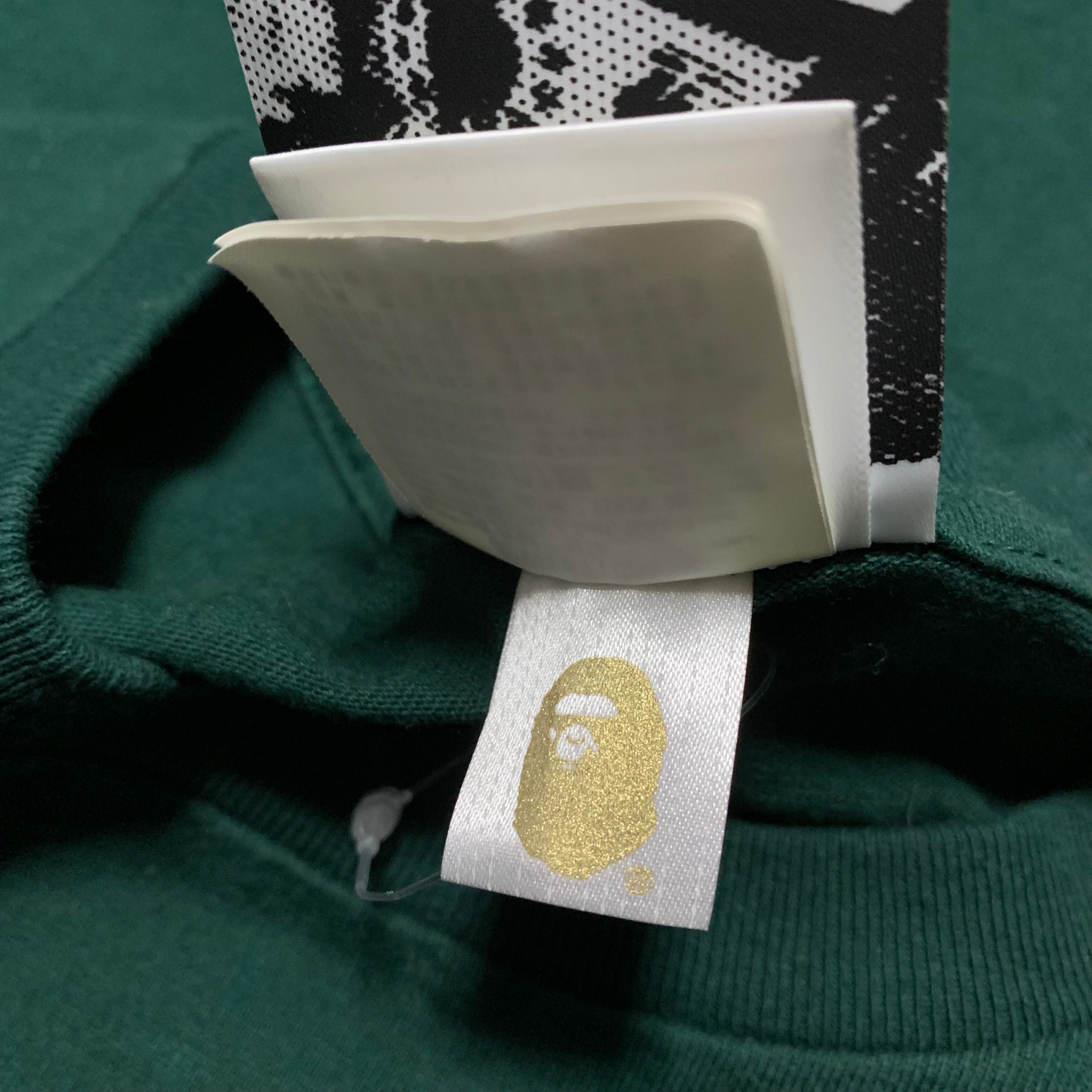 Bape XL Busy Works Bathing Ape Graphic Green Tee