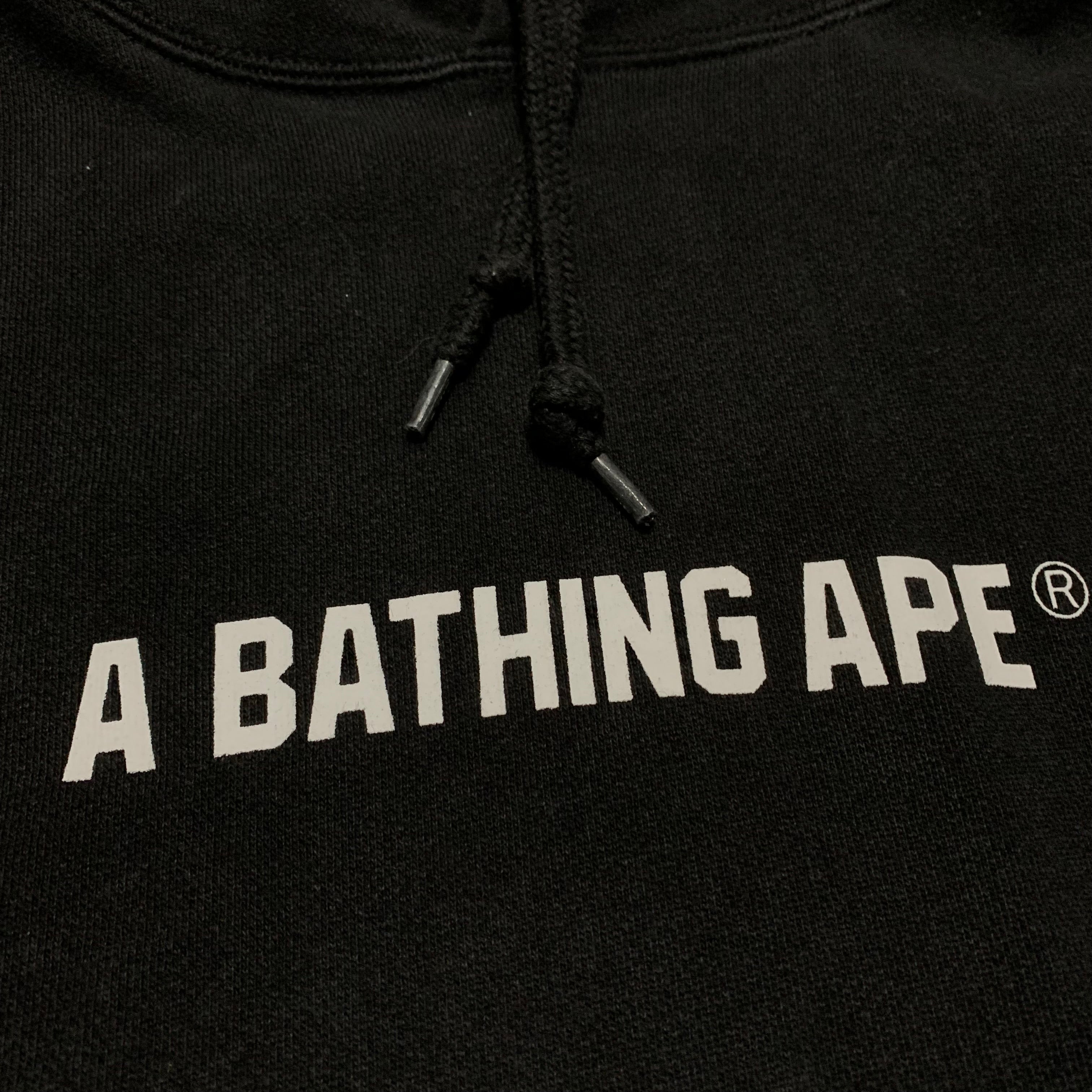 Bape Medium Busy Works Graphic Black Hoodie A Bathing Ape