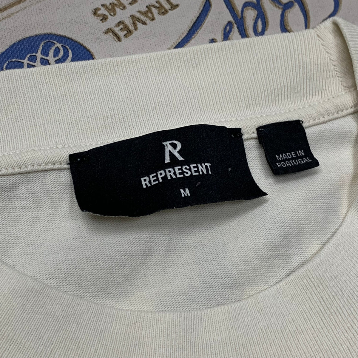 Represent Medium Tee Luggage Tag Antique White T-Shirt
