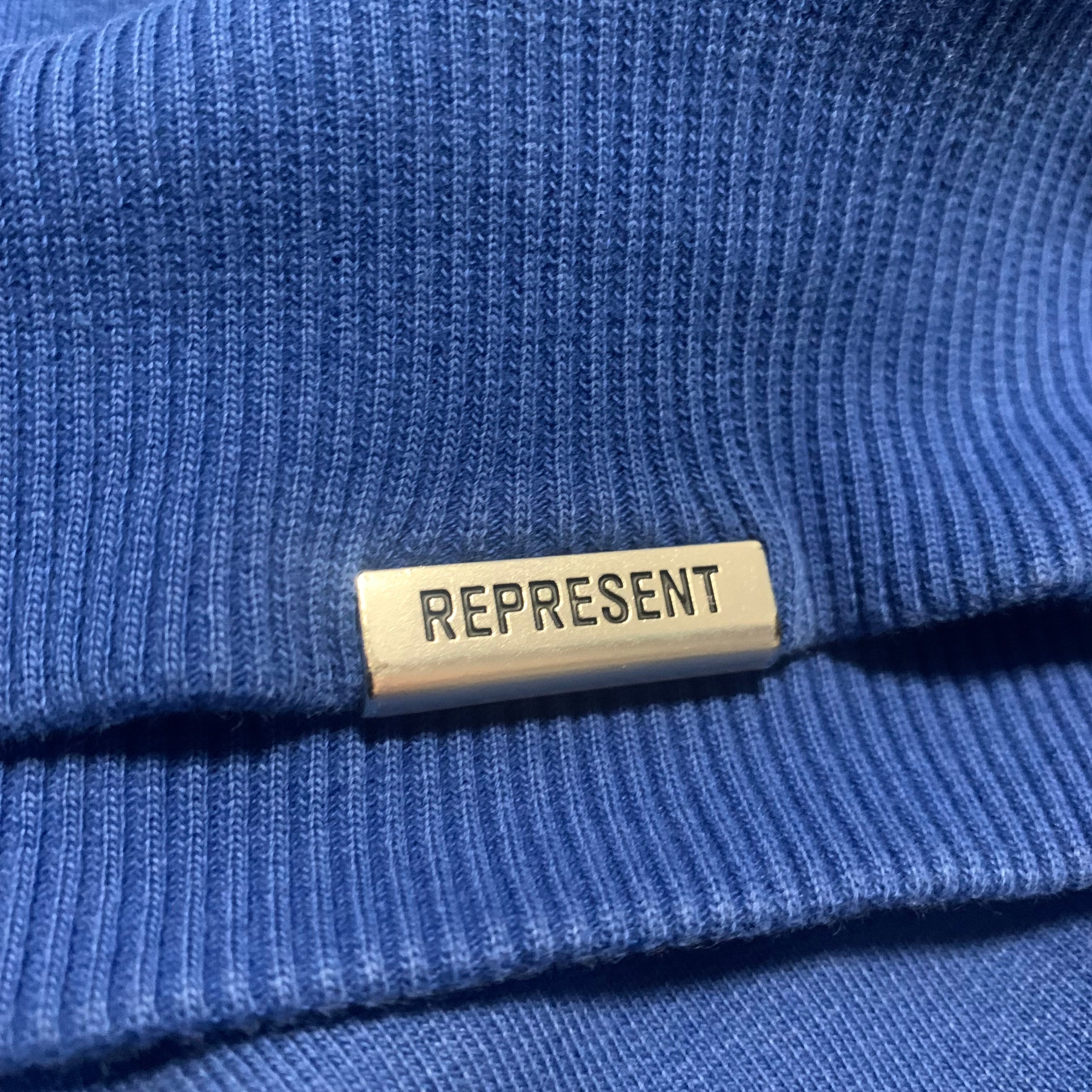 Represent Small Owners Club Worldwide Blue Sweater Sweatshirt Crewneck