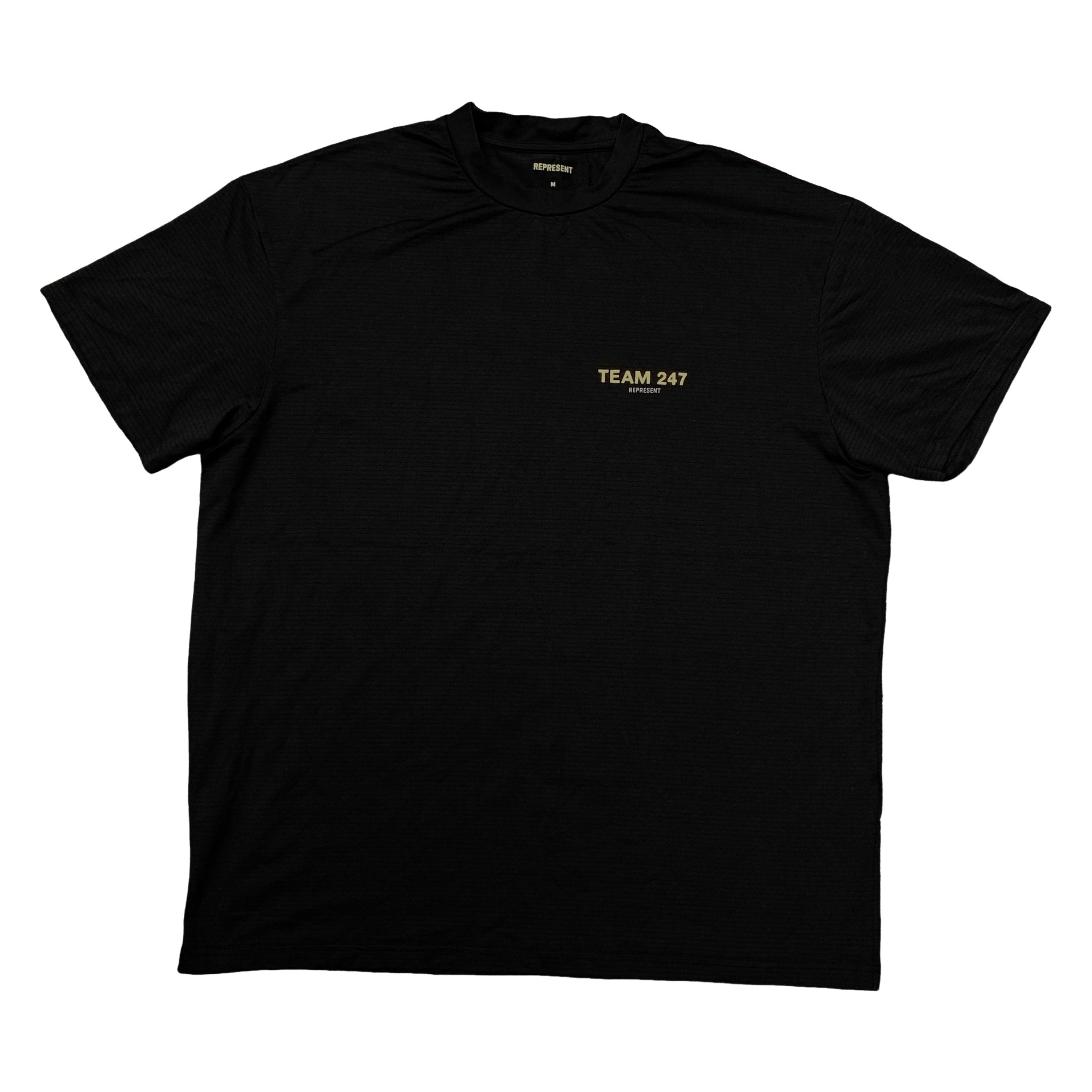 Represent Medium Tee Team 247 Jet Black Gym T-Shirt