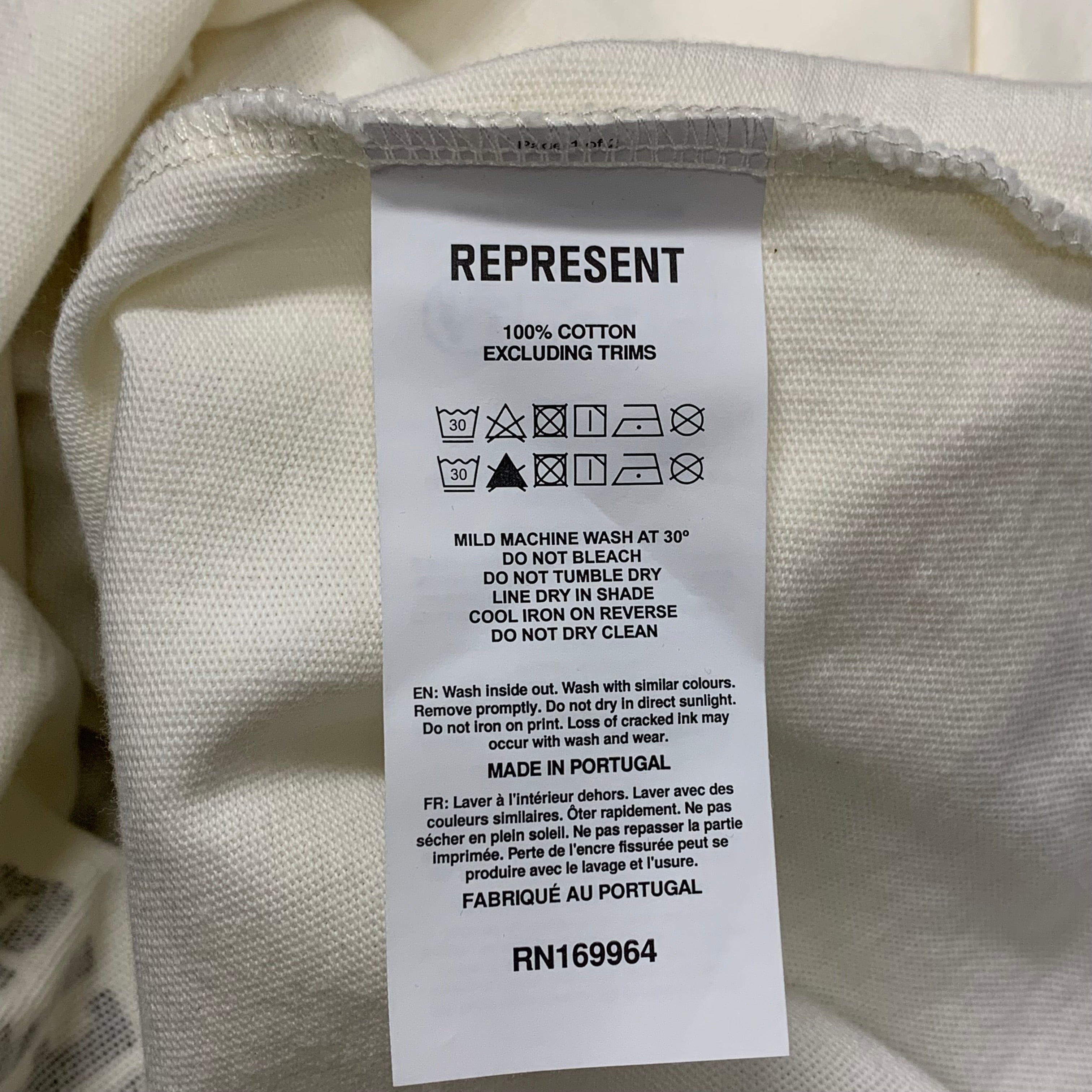 Represent Medium Tee Godspeed Flat White T-Shirt