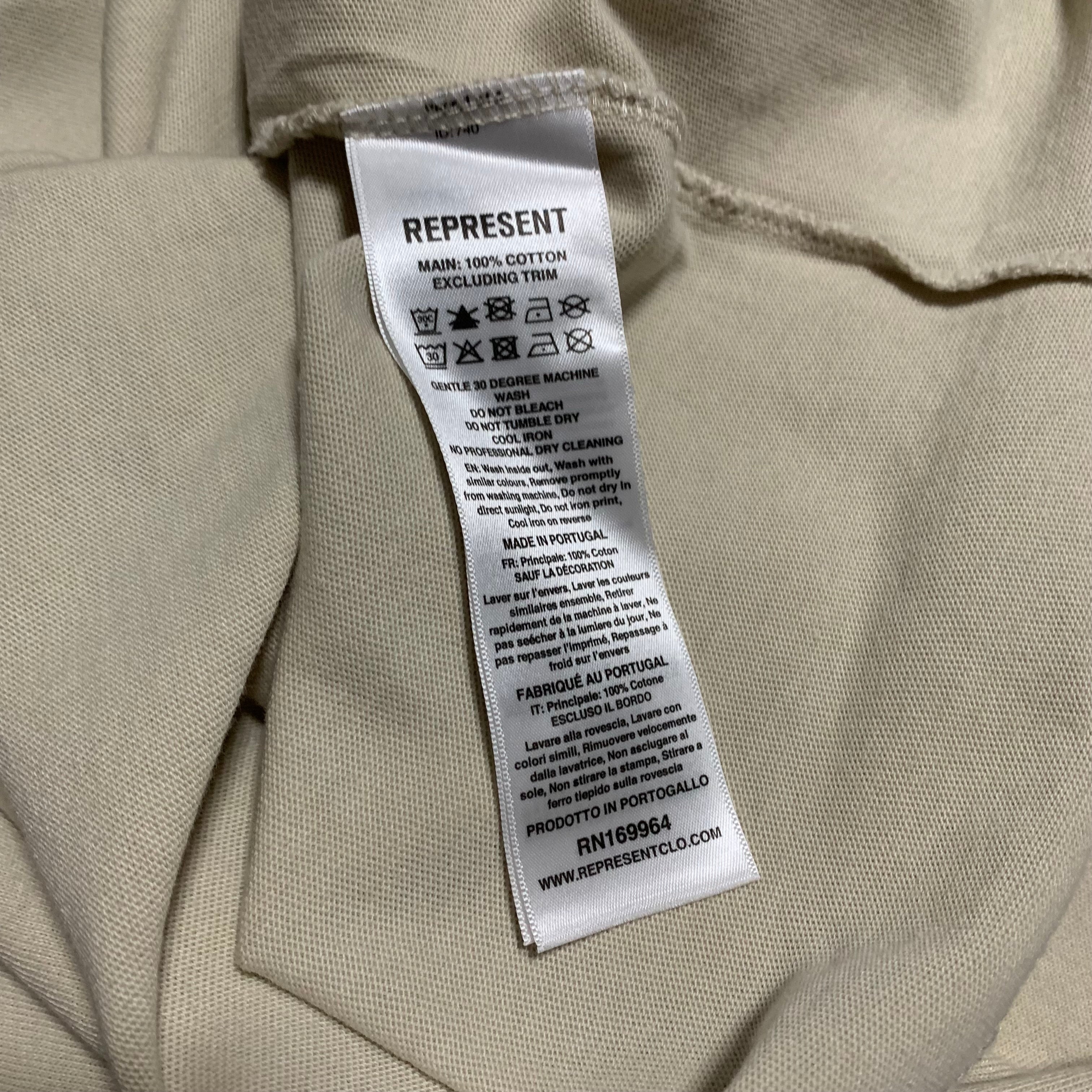 Represent Medium Only The Strong Survive Vintage White Tee Shark Graphic