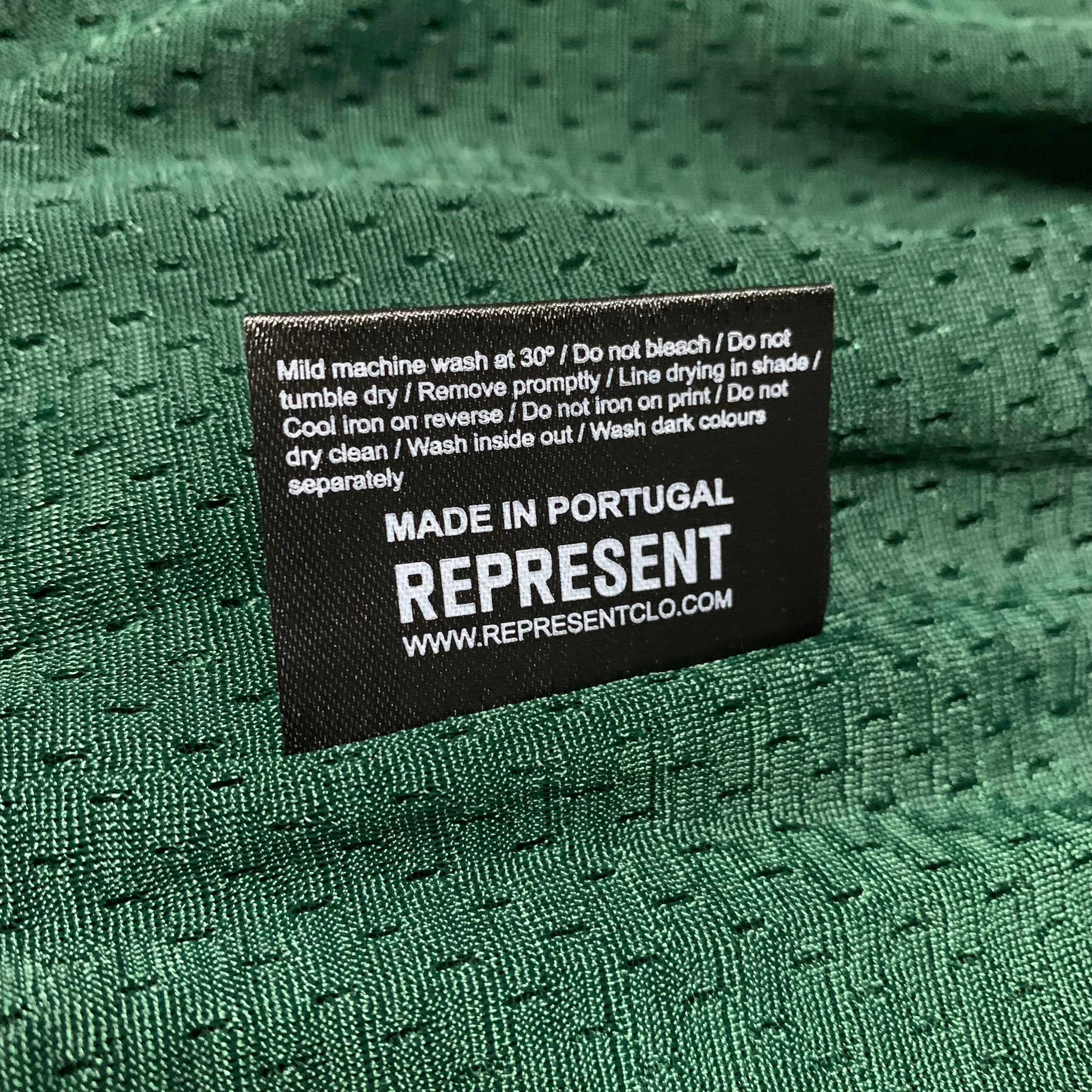 Represent Small Shorts Owners Club Mesh Racing Green