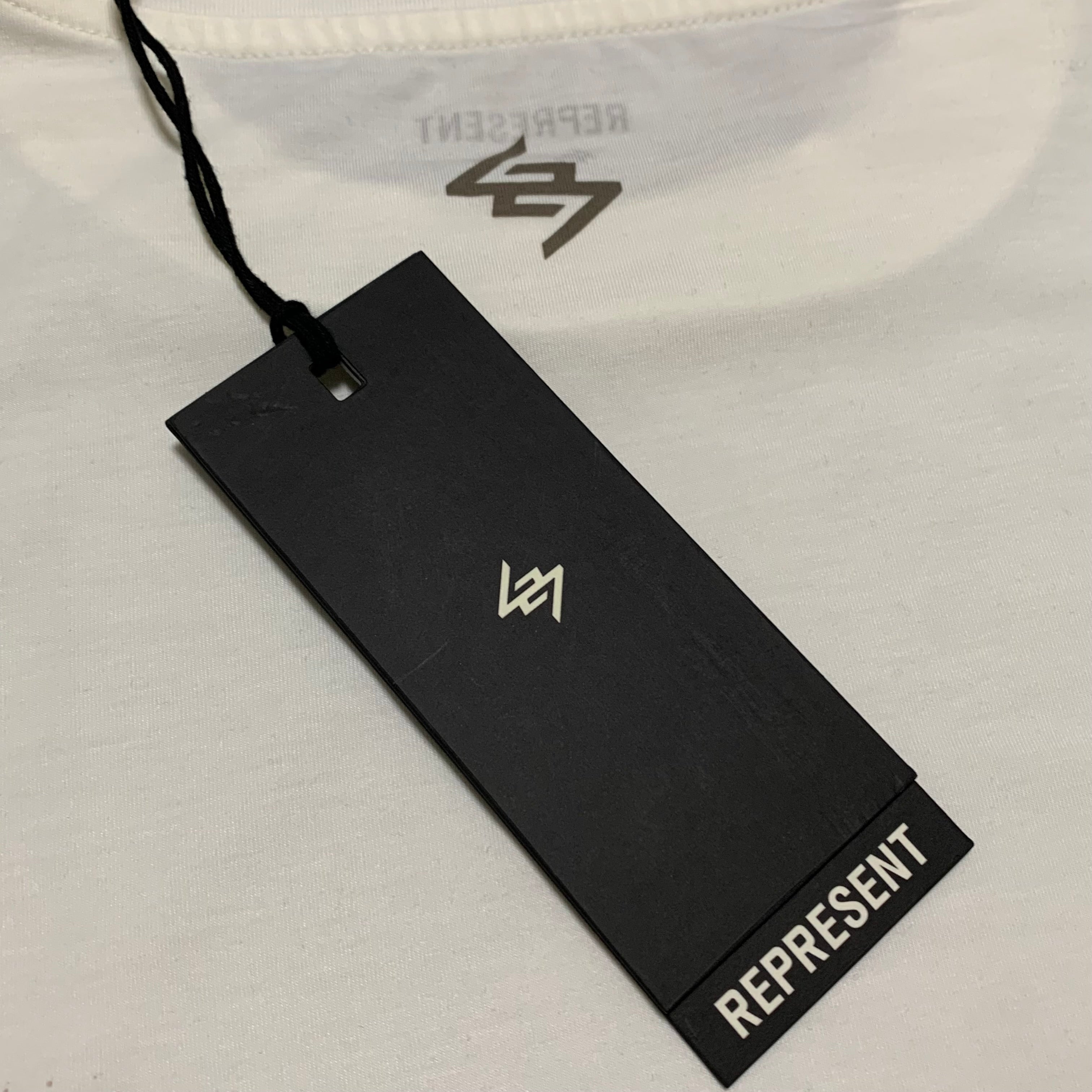 Represent Medium 247 Future Terrains Oversized Tee Flat White