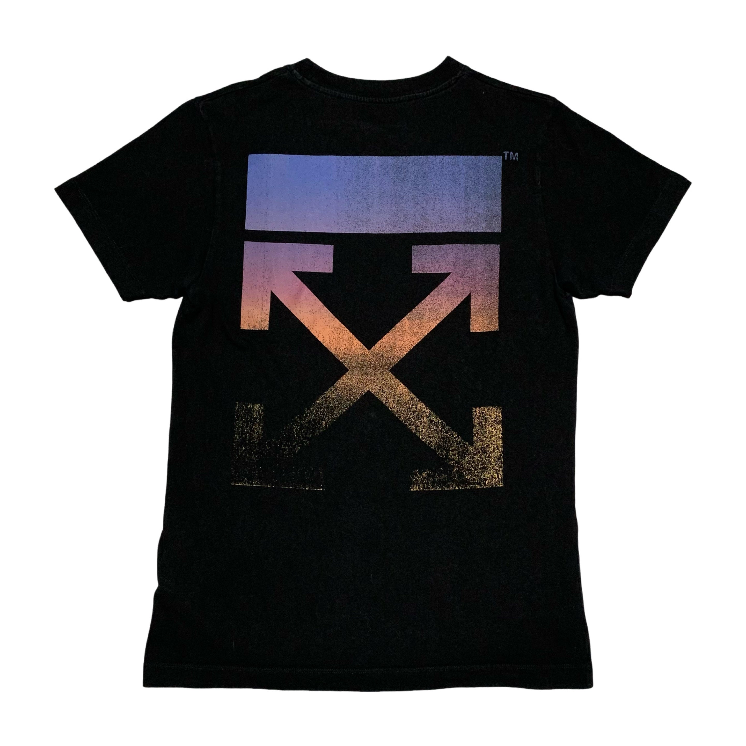 Off White Small Degrade Arrows Black Tee Virgil Abloh