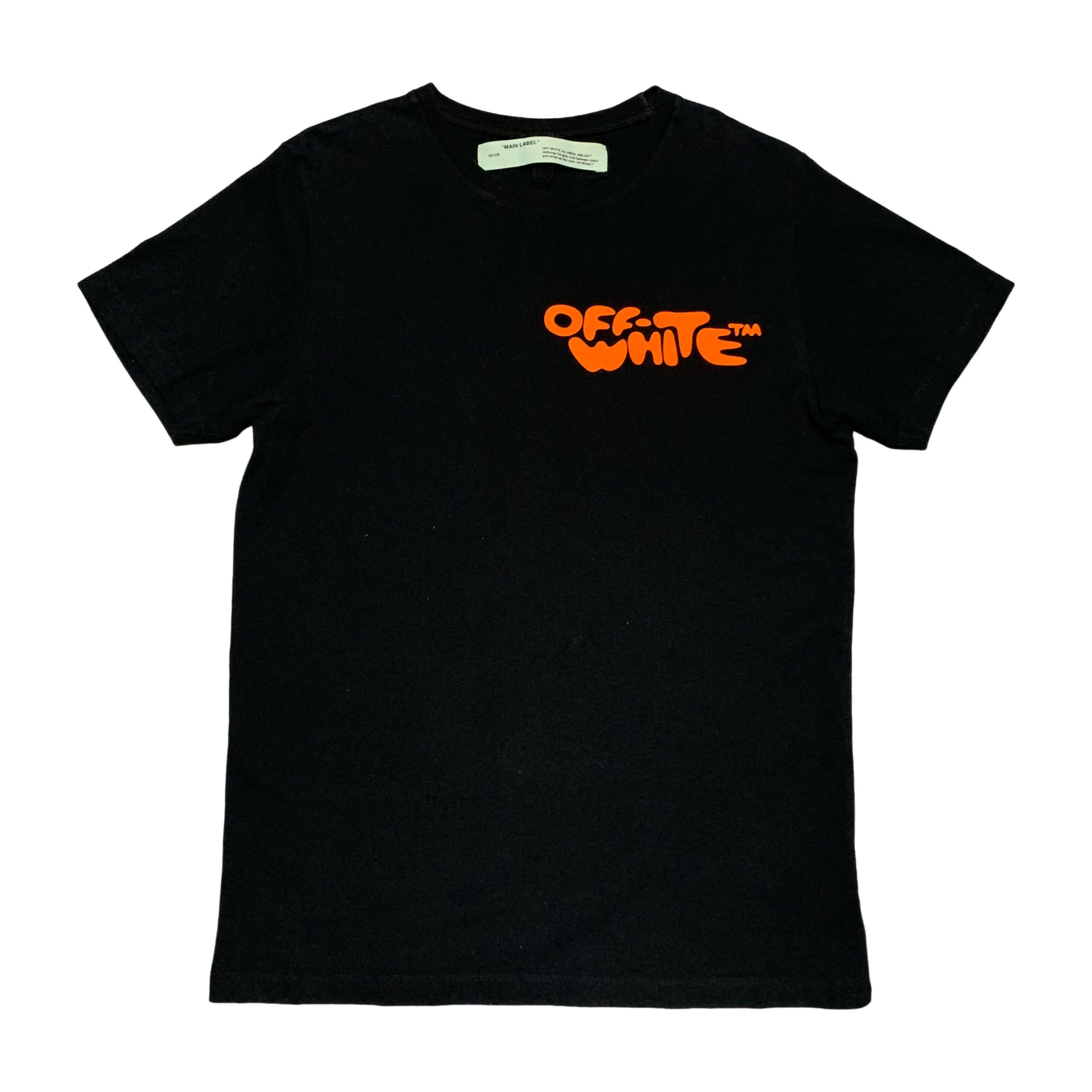 Off White Medium Graphic Black Tee Virgil Abloh