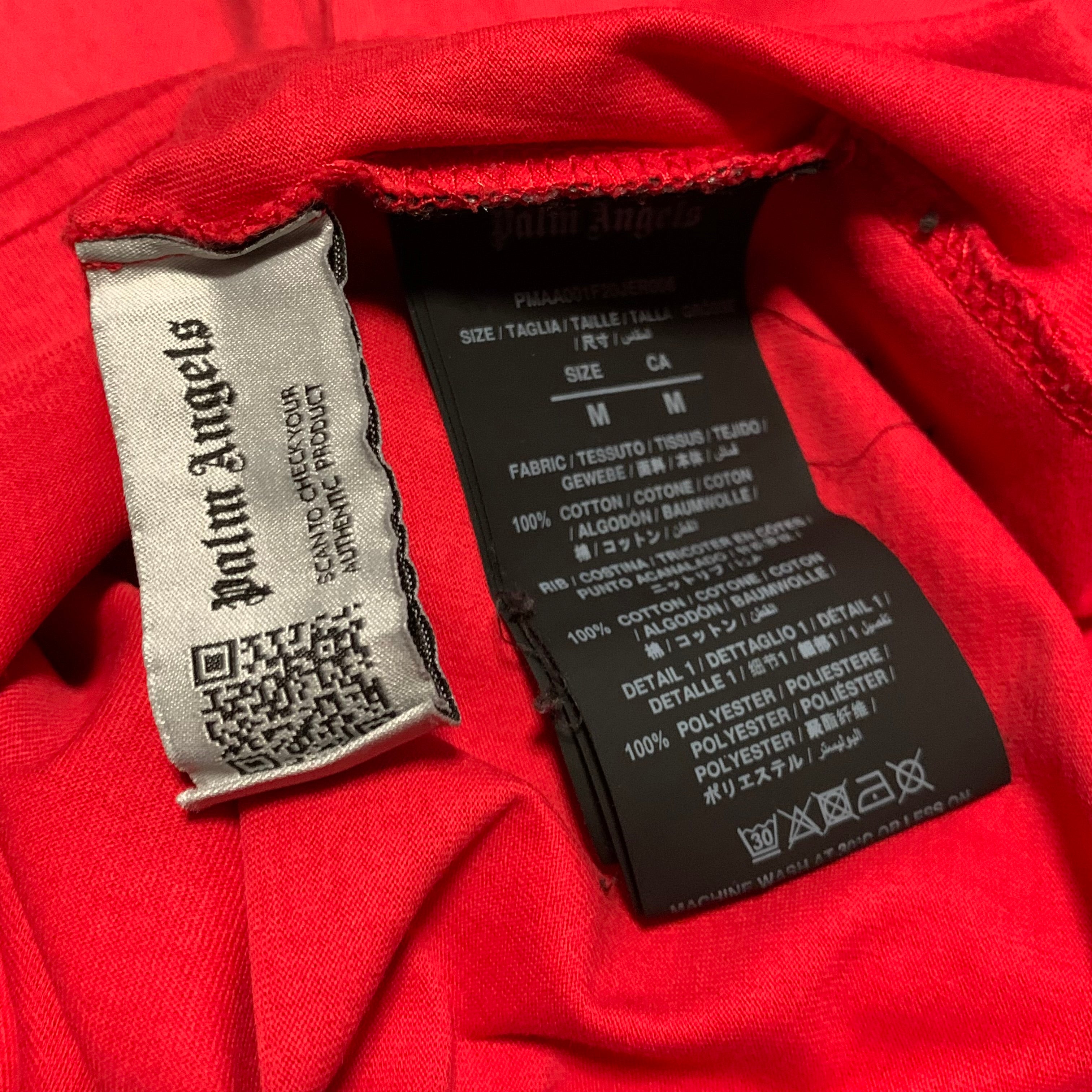 Palm Angels Medium Desert Logo Red Tee
