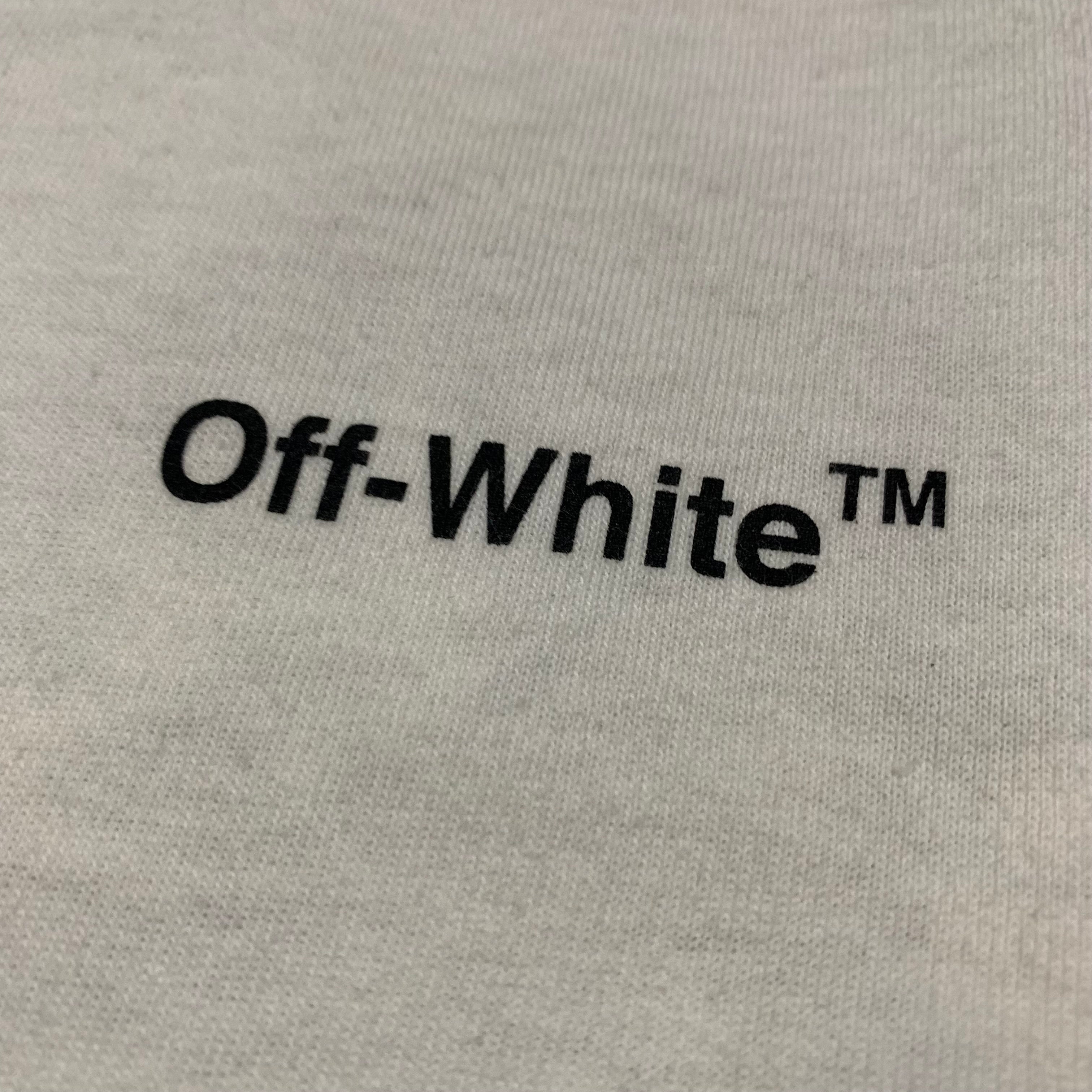 Off White Medium Caravaggio Arrows White Tee Virgil Abloh