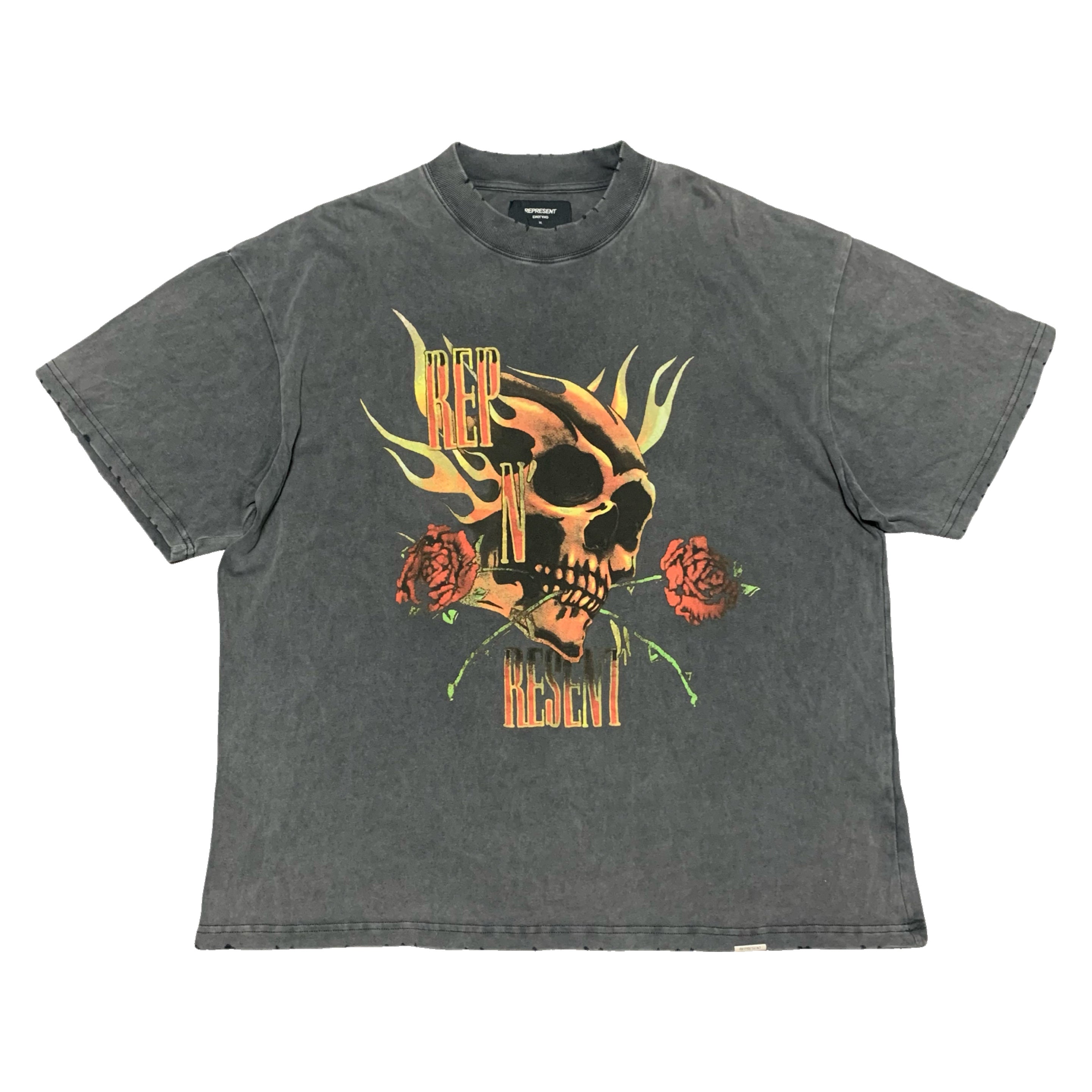 Represent XL Rep N Resent Vintage Grey Tee