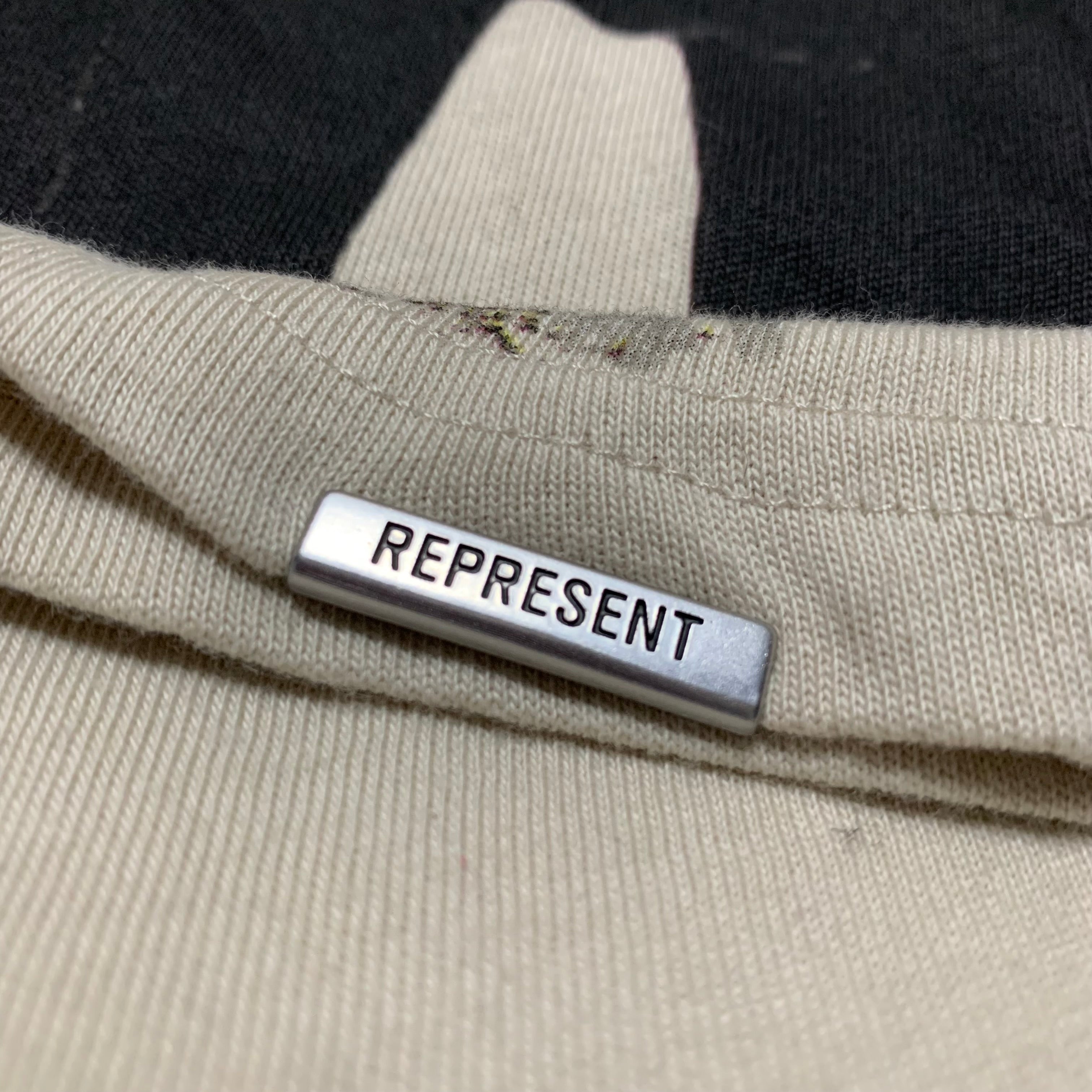 Represent Small Tee Thoroughbred Dog Vintage White T-Shirt