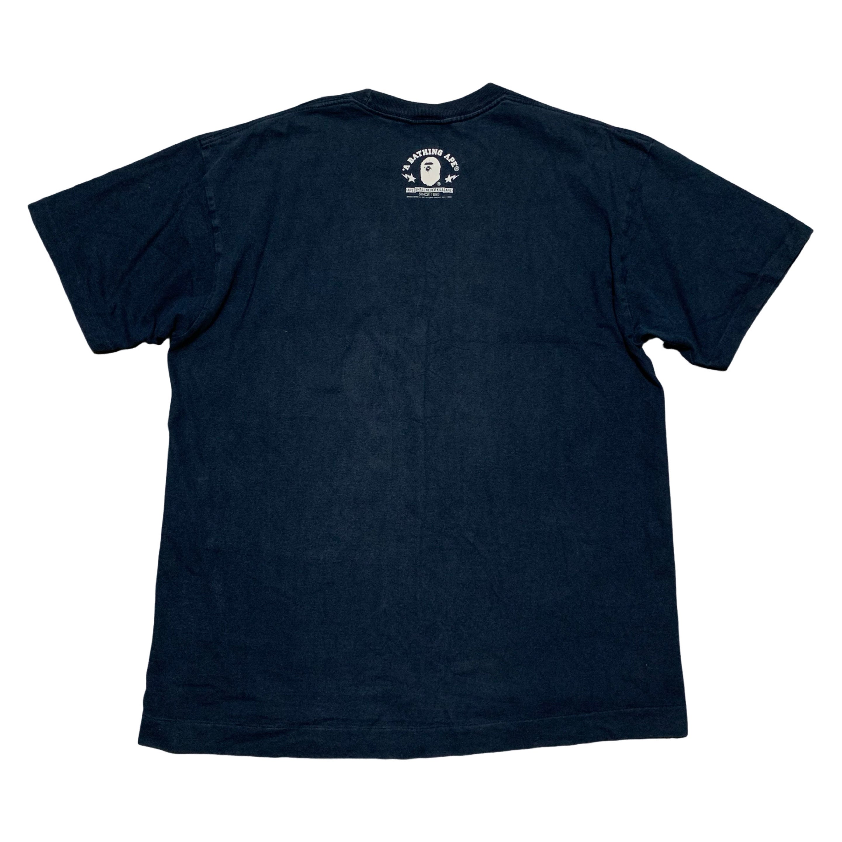 Bape Large Bape Camo By Bathing Ape Navy Blue Tee 2008