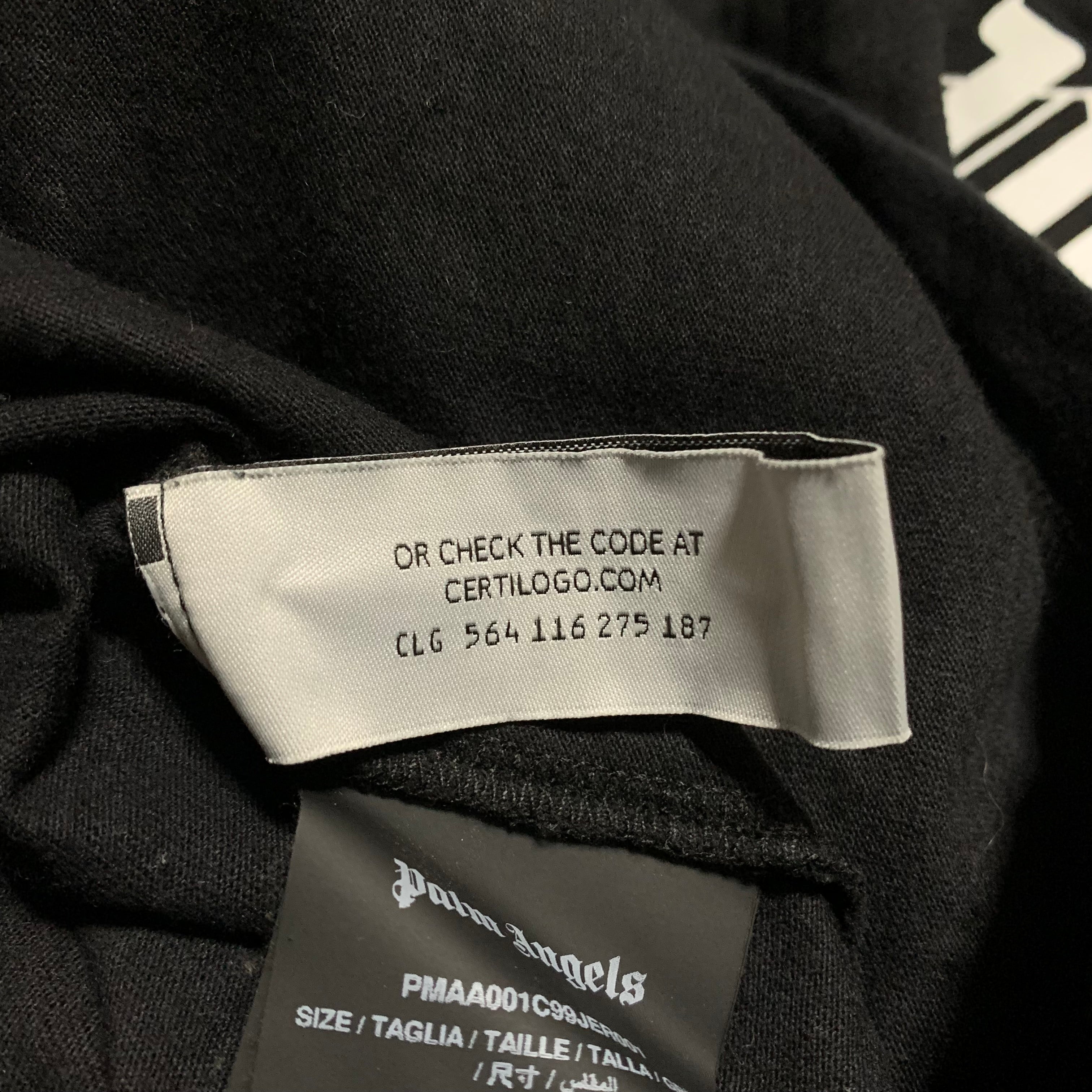 Palm Angels Medium Classic Bear Black Tee