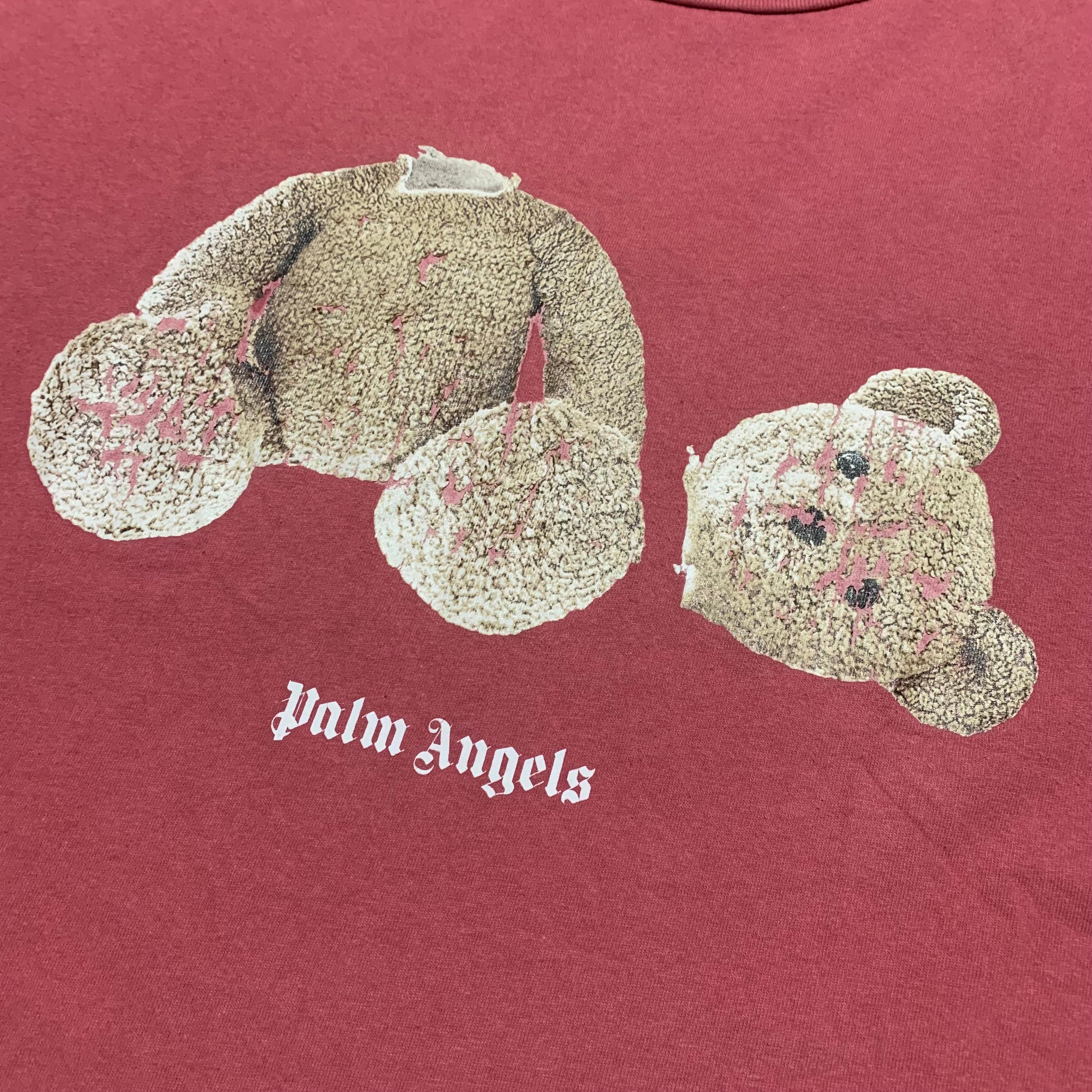 Palm Angels Large Kill The Bear Coral Pink Tee