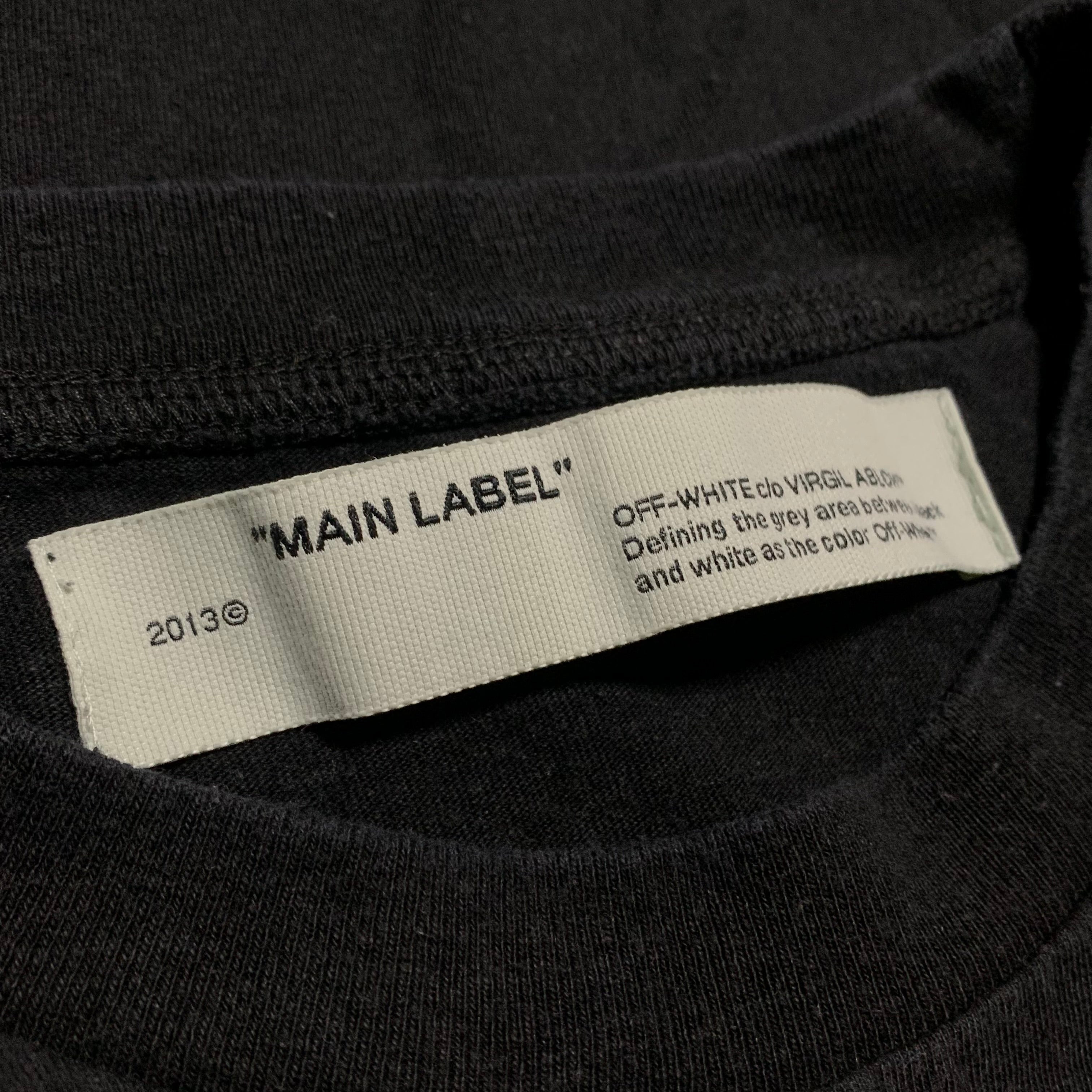 Off White Large Half Man Arrow Black Tee Virgil Abloh