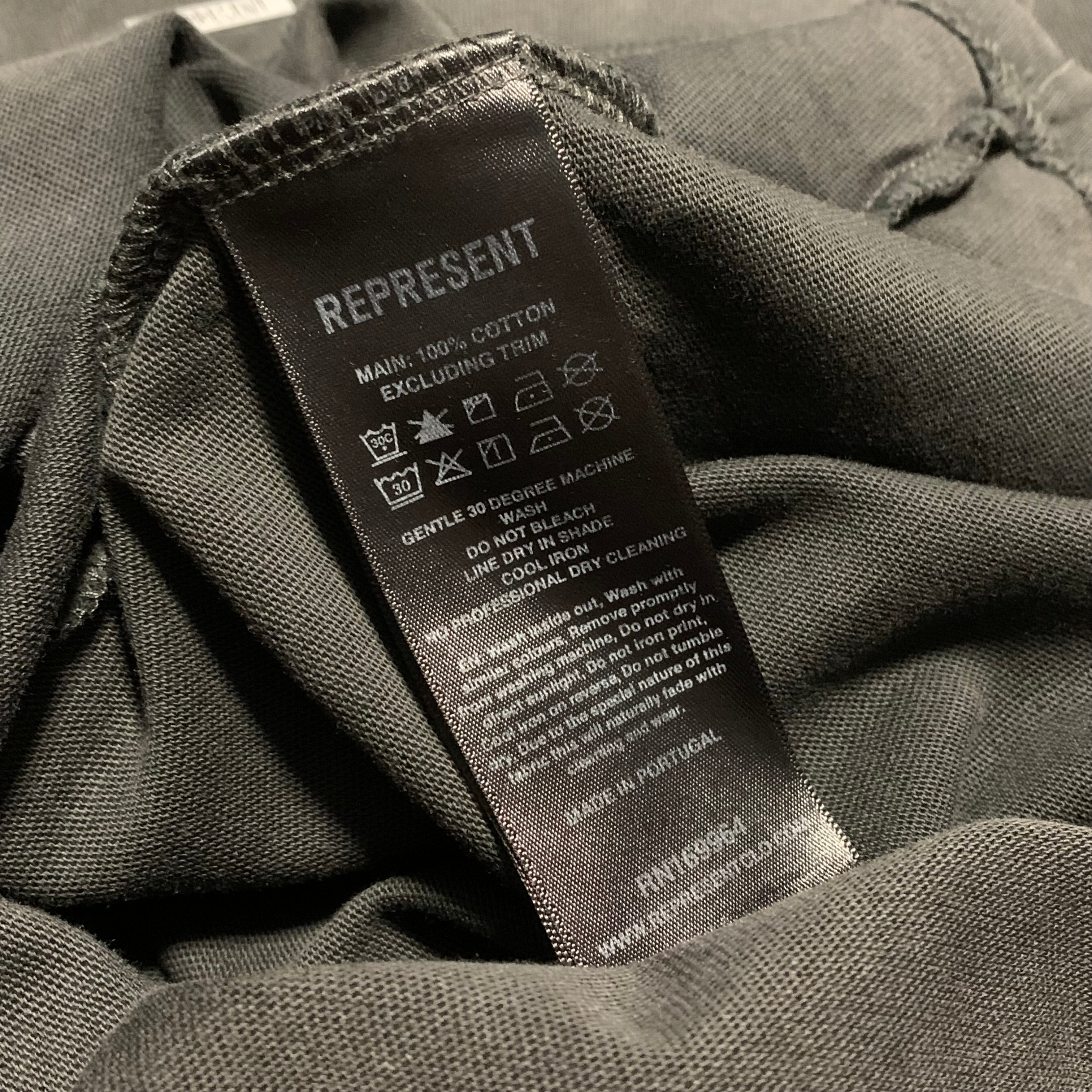 Represent Large Destructive Appetite Vintage Grey Tee