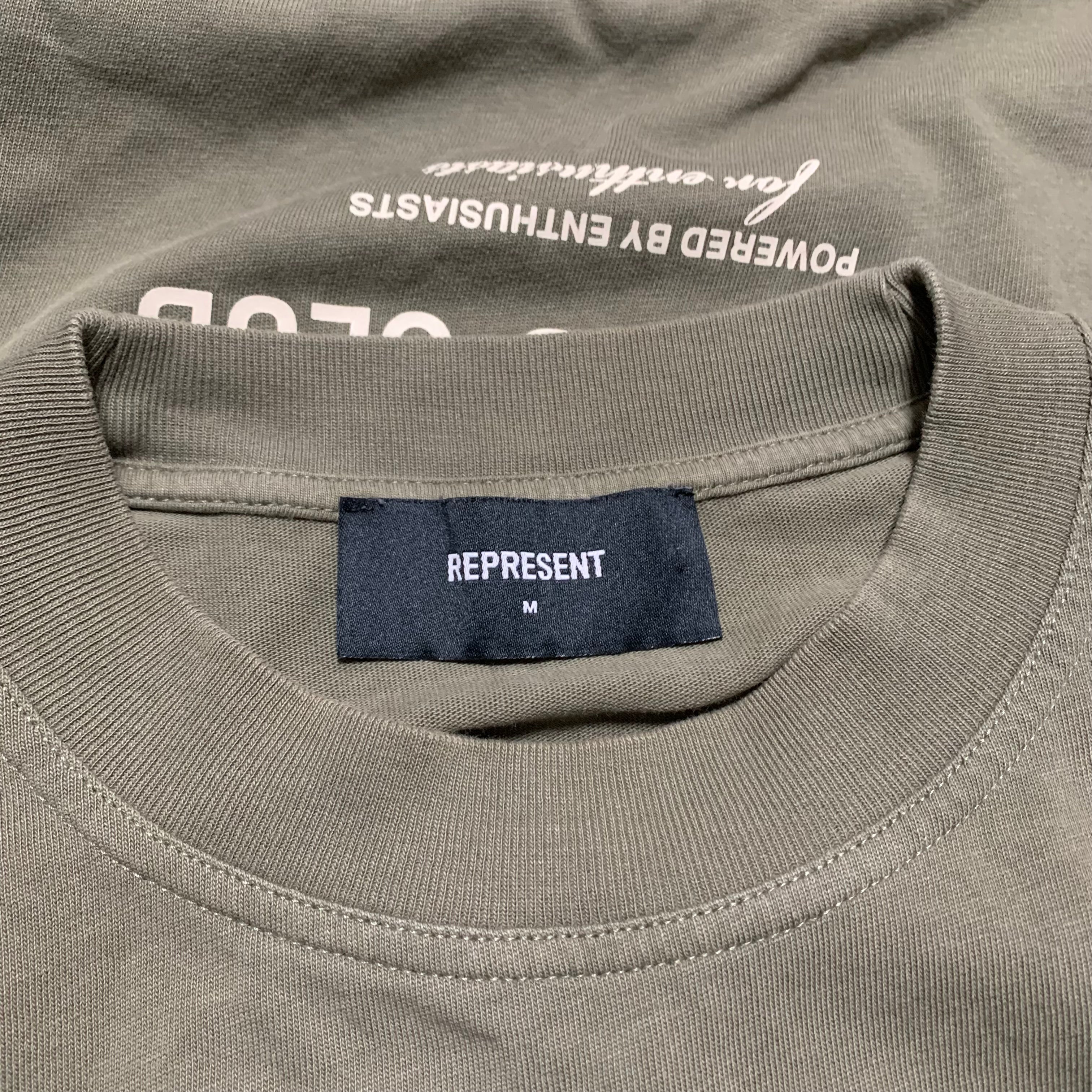 Represent Medium Owners Club Khaki Green Tee