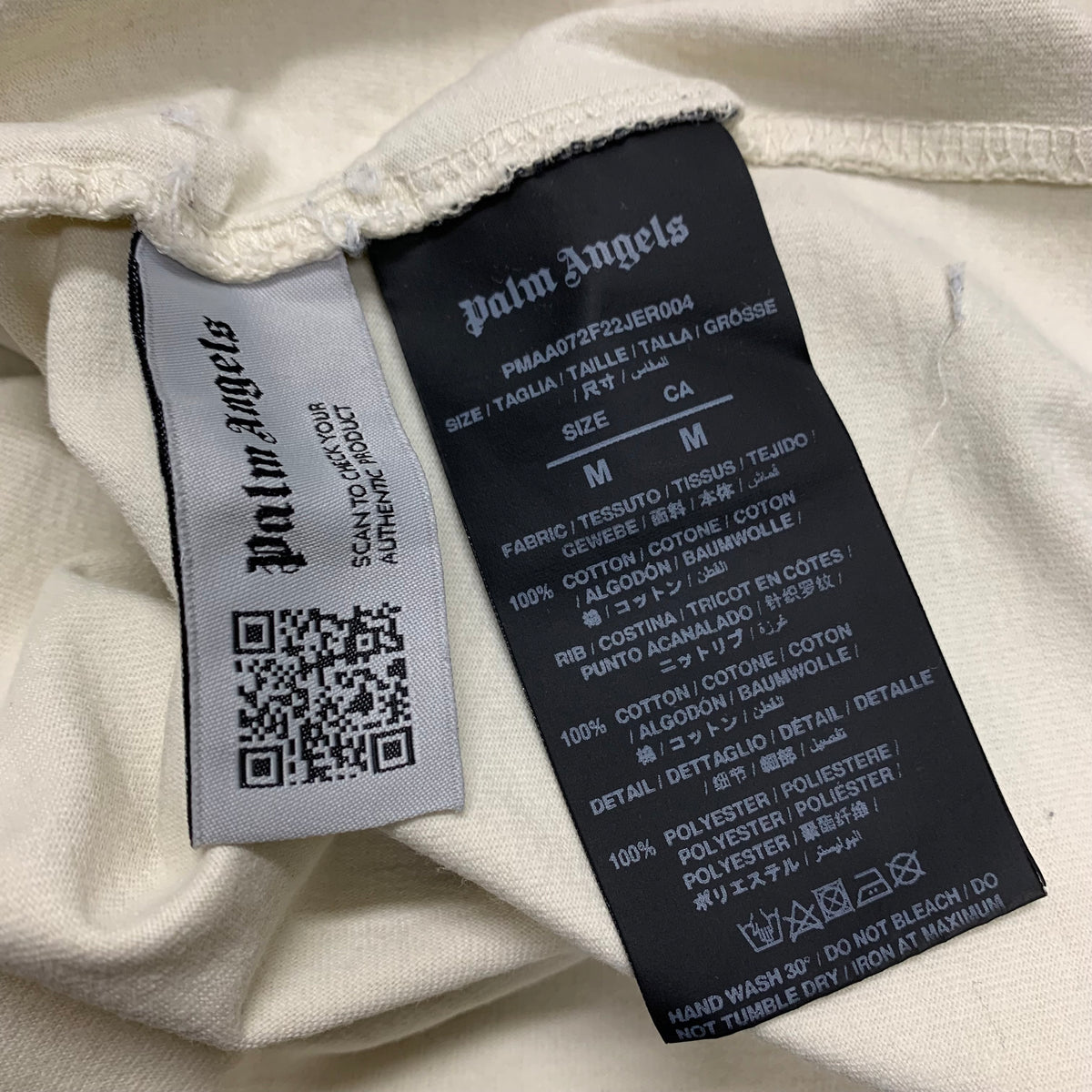 Palm Angels Medium Tee Flame Logo White T-Shirt