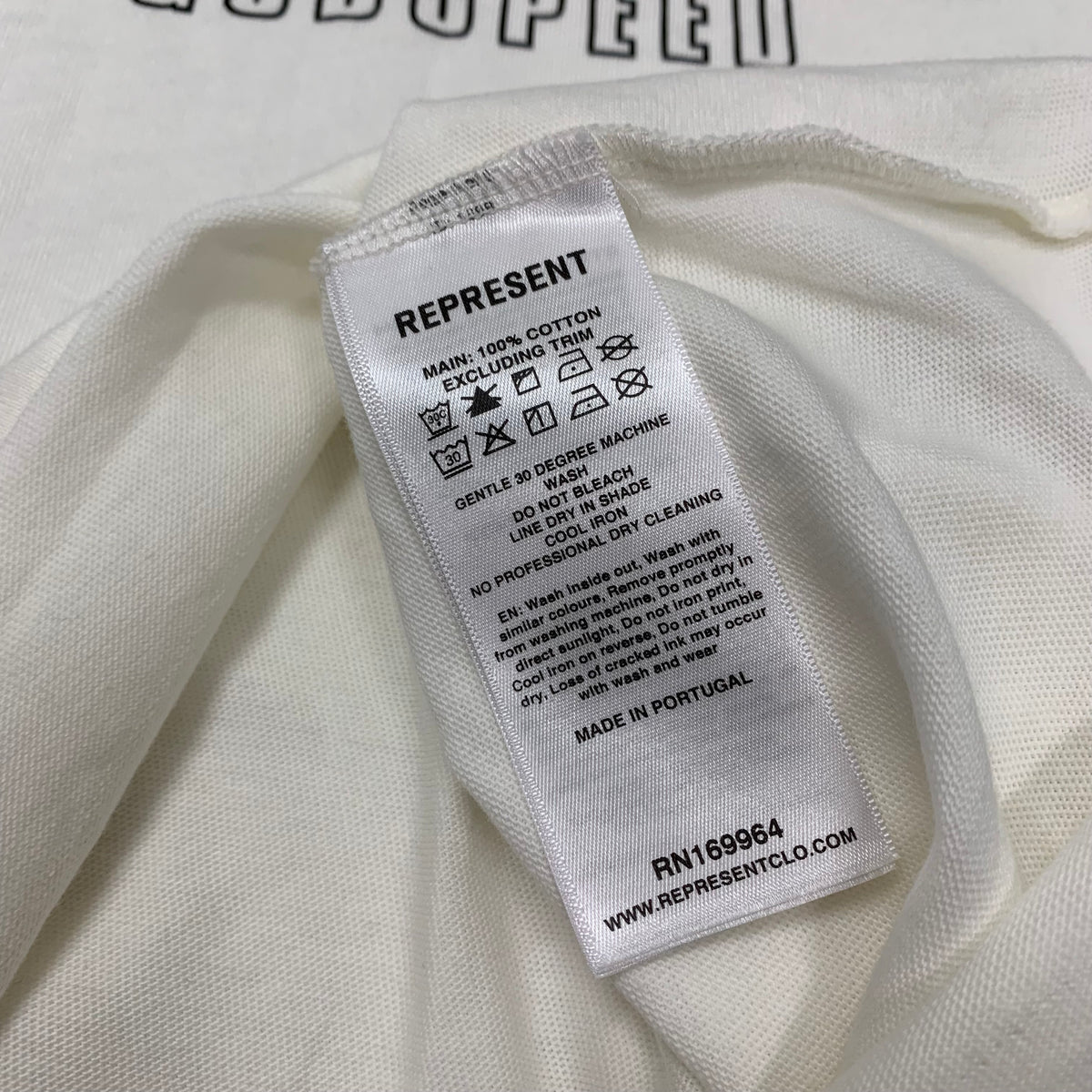 Represent XL Tee Godspeed Flat White T-Shirt