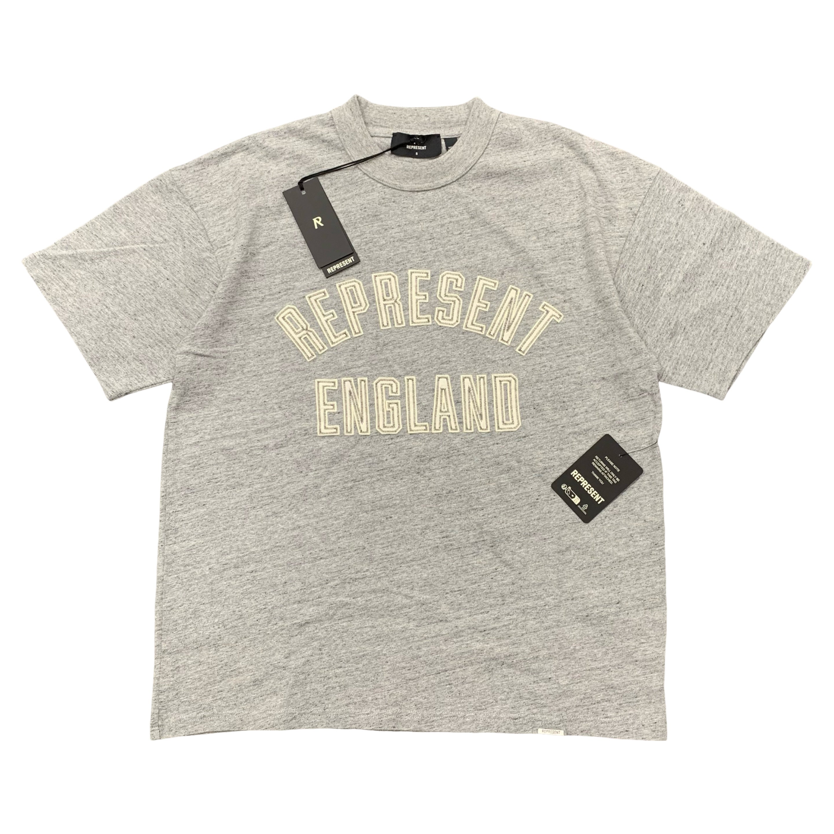 Represent Small Tee England Graphic Grey T-Shirt