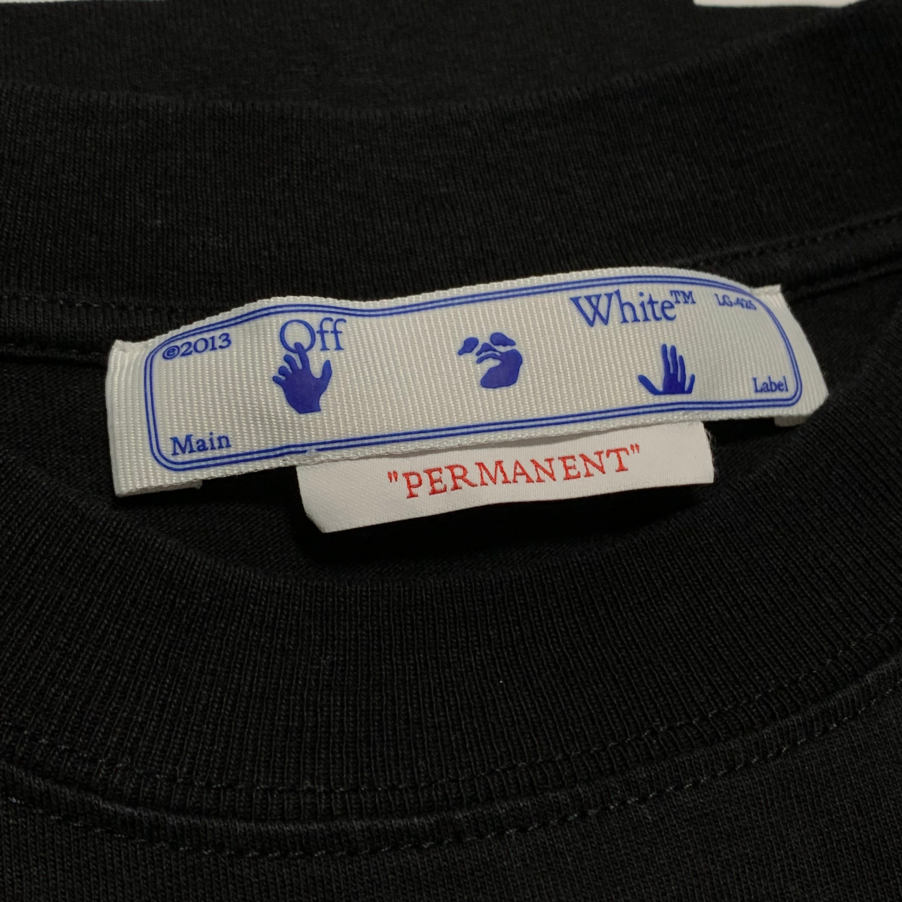 Off White Small Caravaggio Arrows Black Tee Virgil Abloh