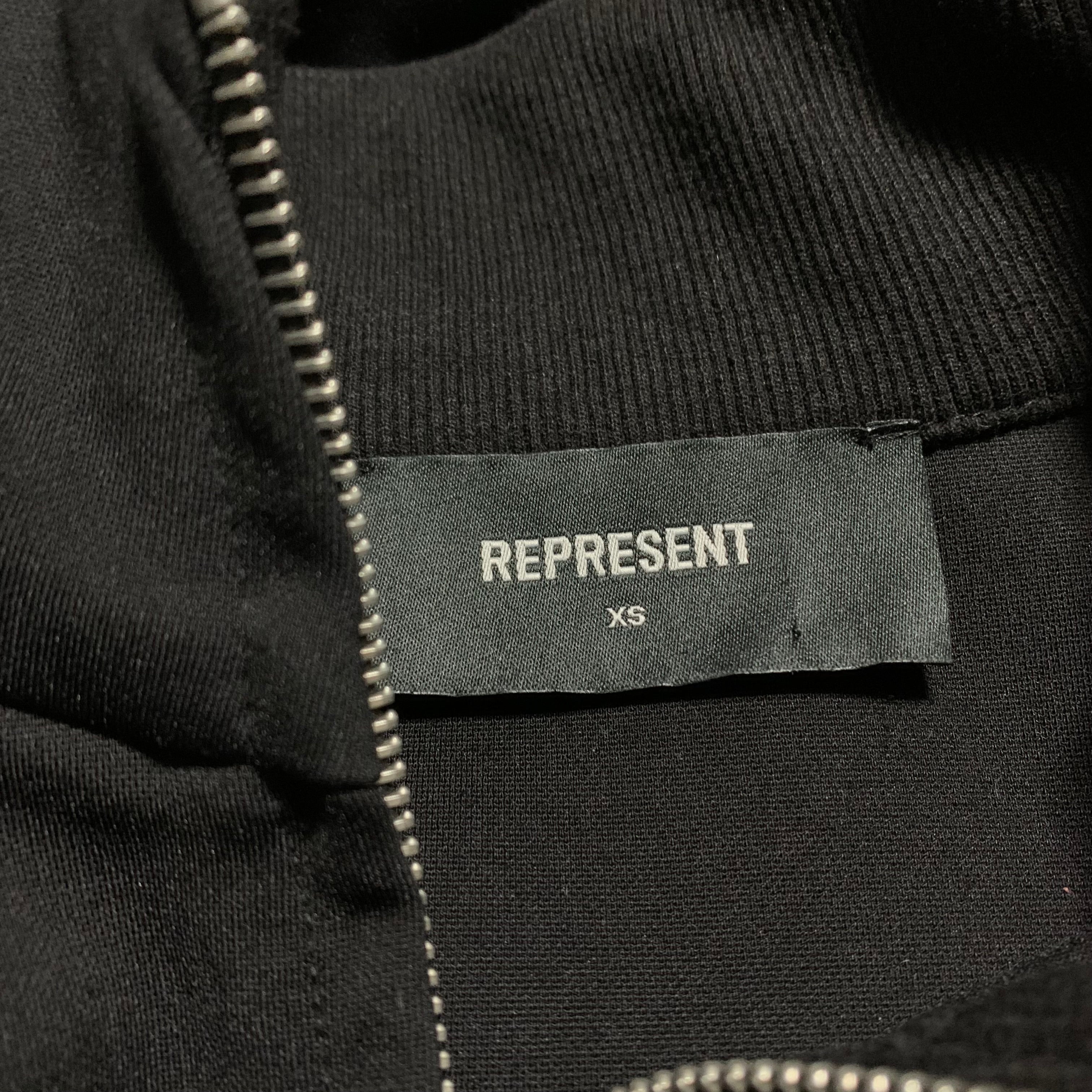 Represent XS Initial Tracksuit Jacket Black Track Top