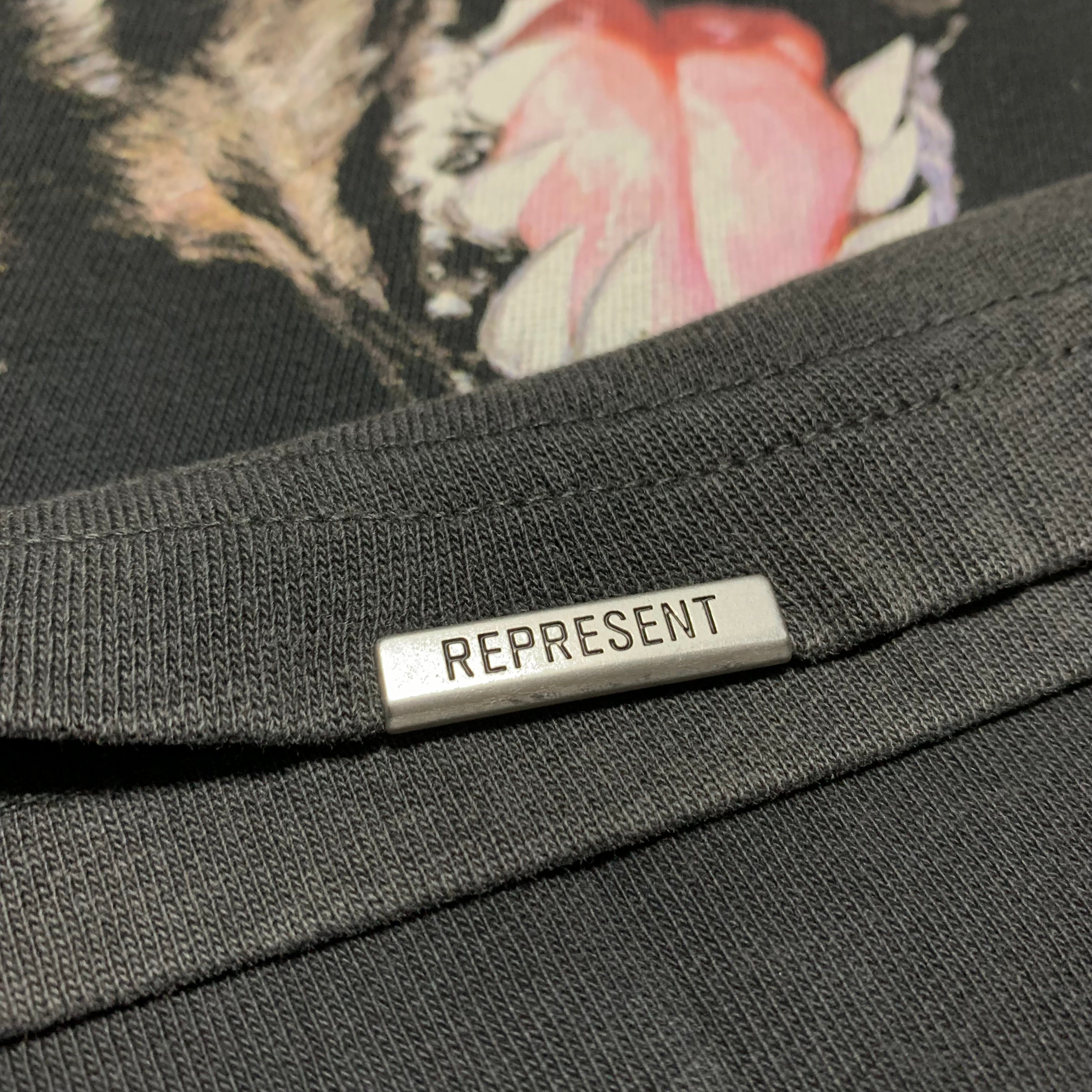 Represent Small Pure Breed Vintage Black Tee