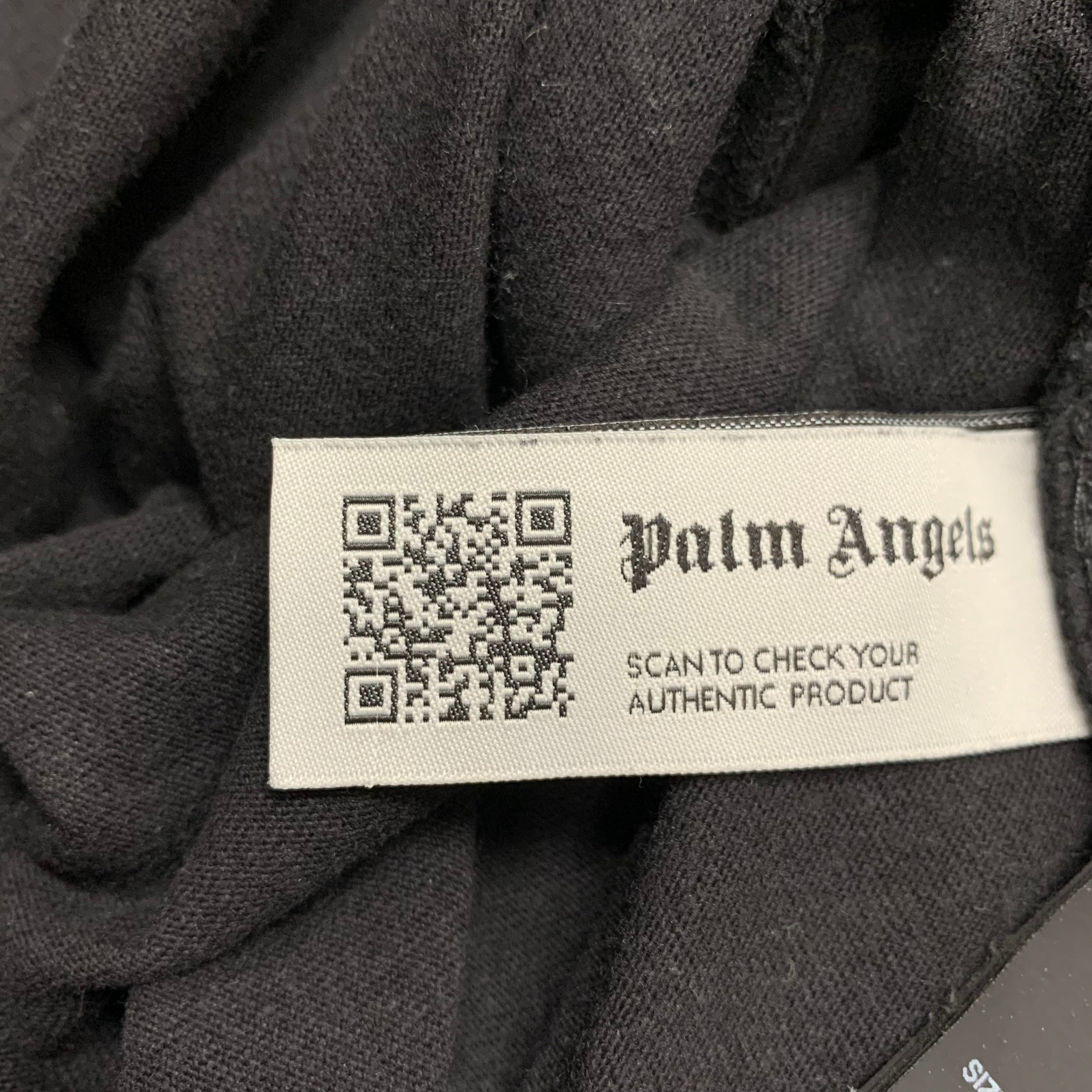 Palm Angels Small Tee Shark Graphic Black T-Shirt