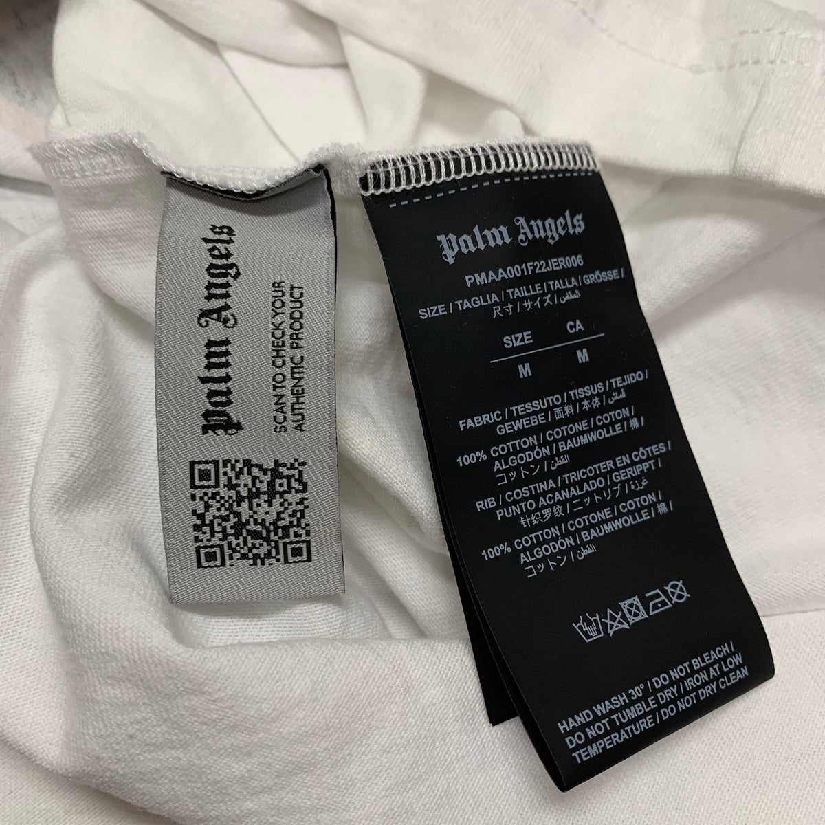 Palm Angels Medium Tee Banana Leopard White T-Shirt
