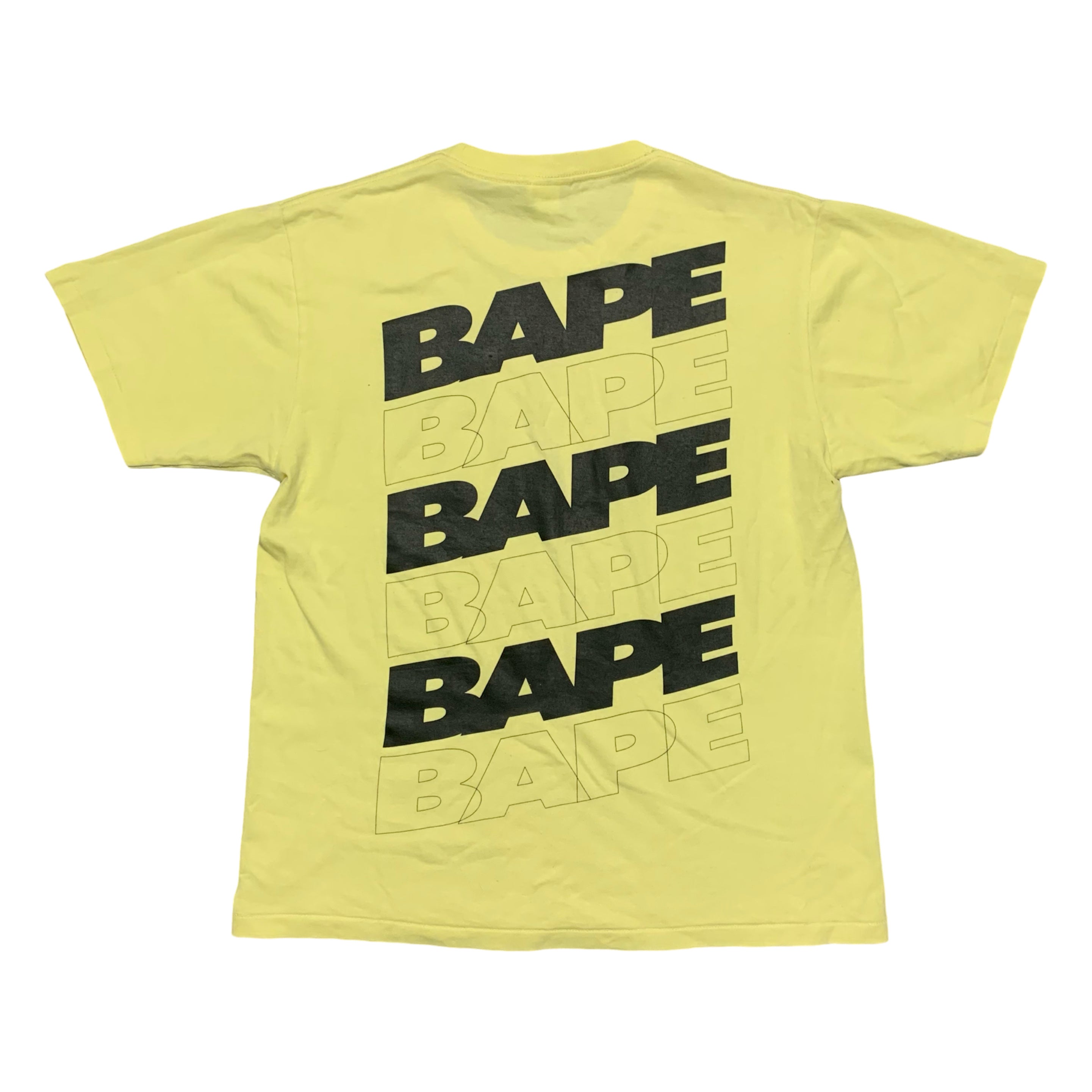 Bape Medium Yellow A Bathing Ape Tee