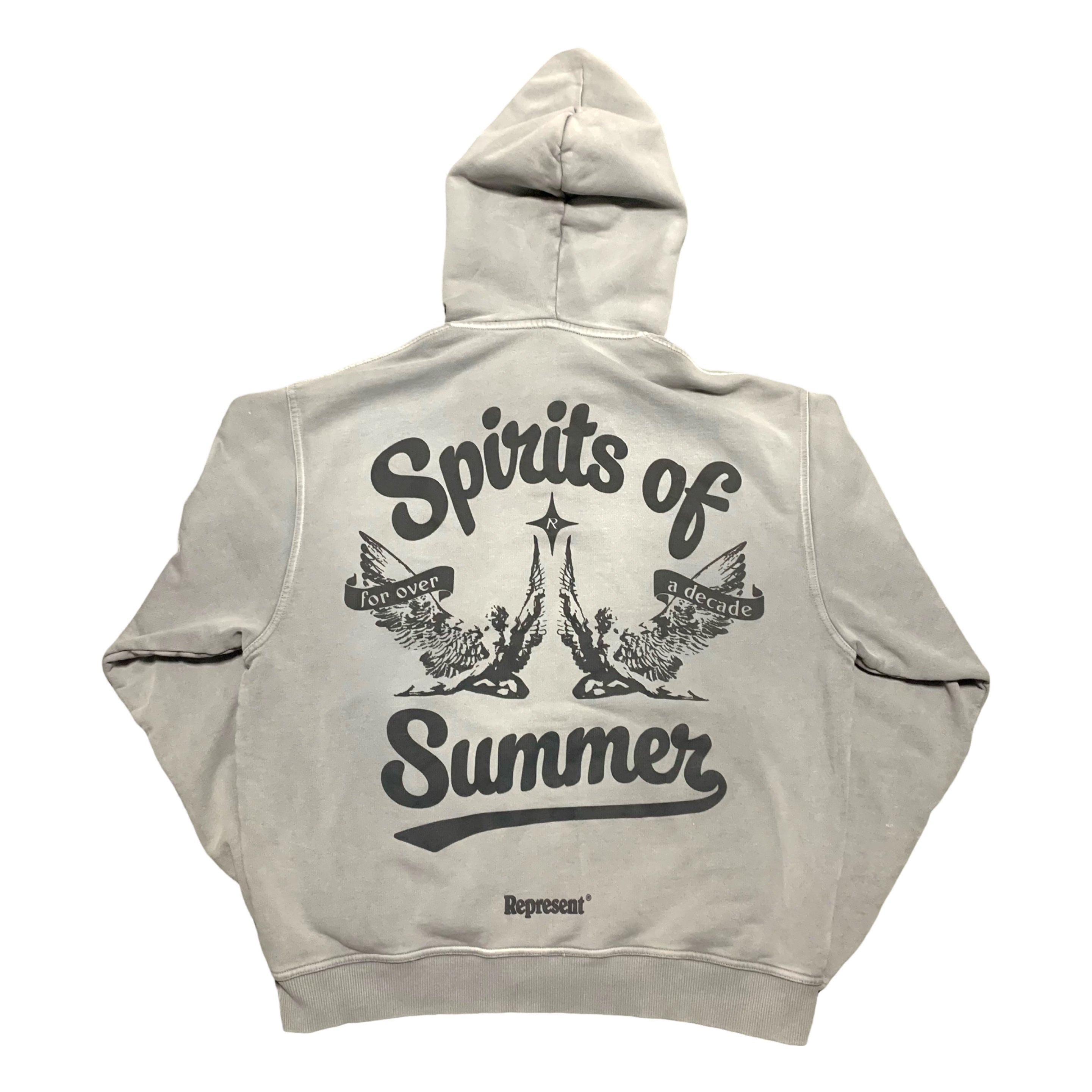 Represent XS Spirits Of Summer Mist Grey Zip Hoodie