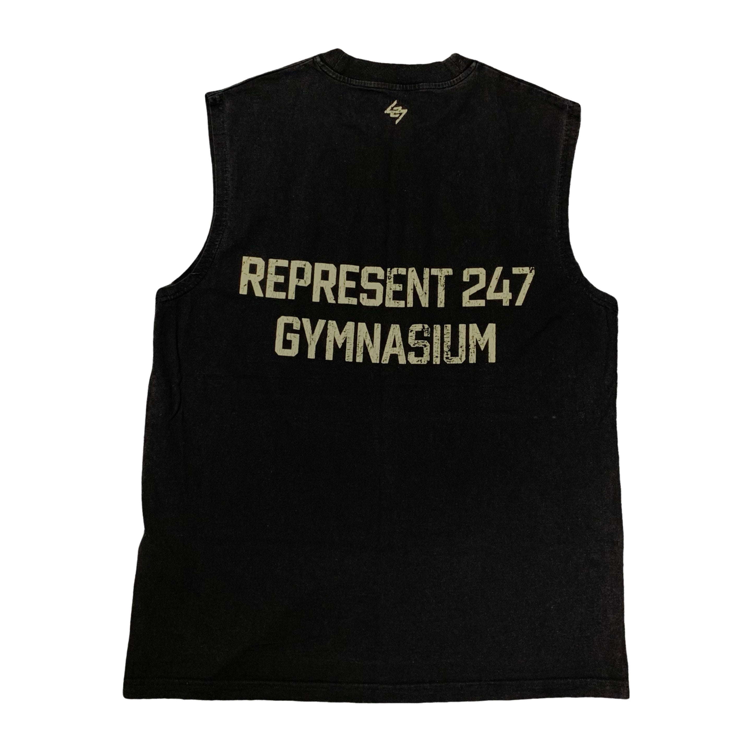 Represent Small Tank Top 247 Gymnasium Vintage Black Sleeveless Top