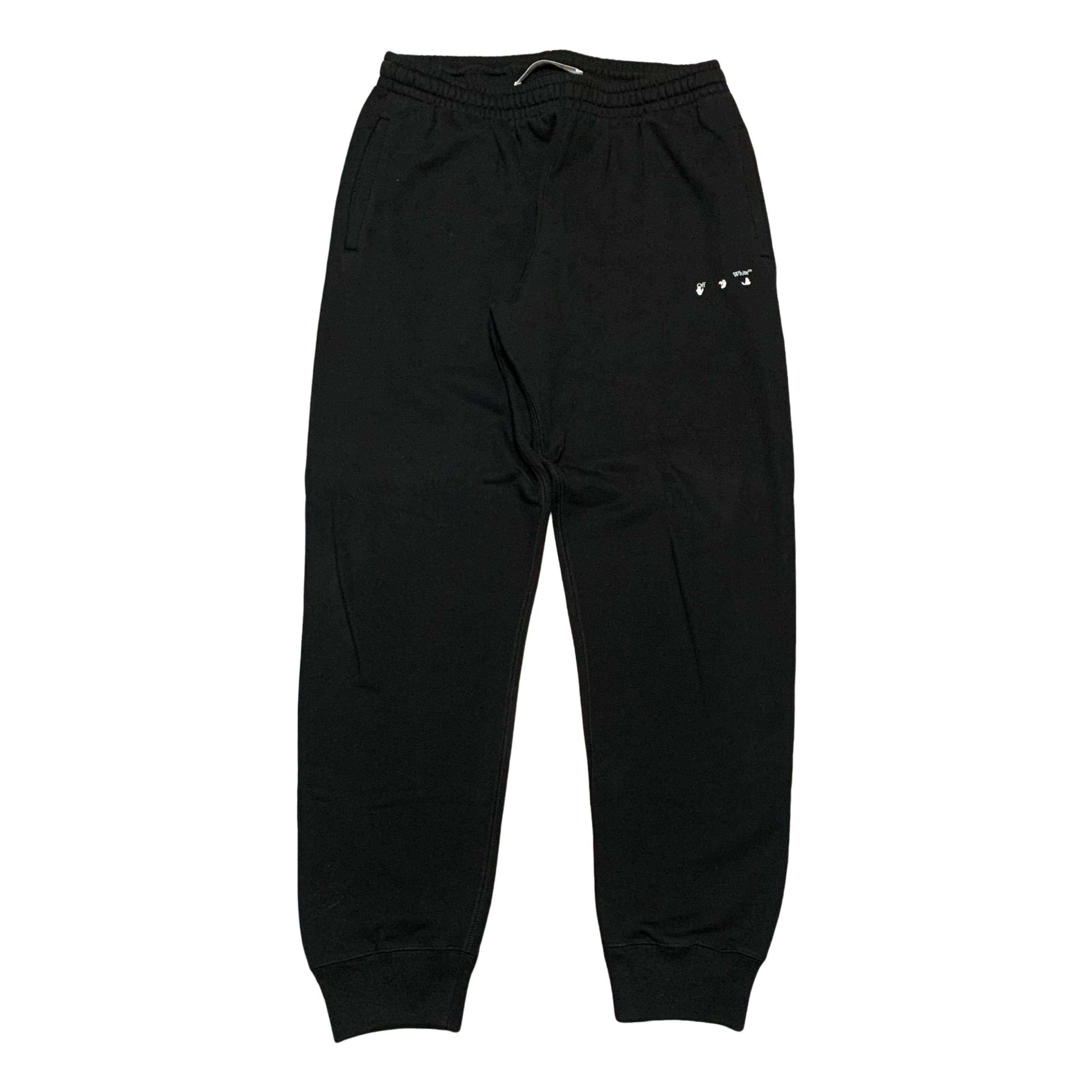 Off White Large Caravaggio Black Jogger Sweatpants Bottoms Pants Virgil Abloh