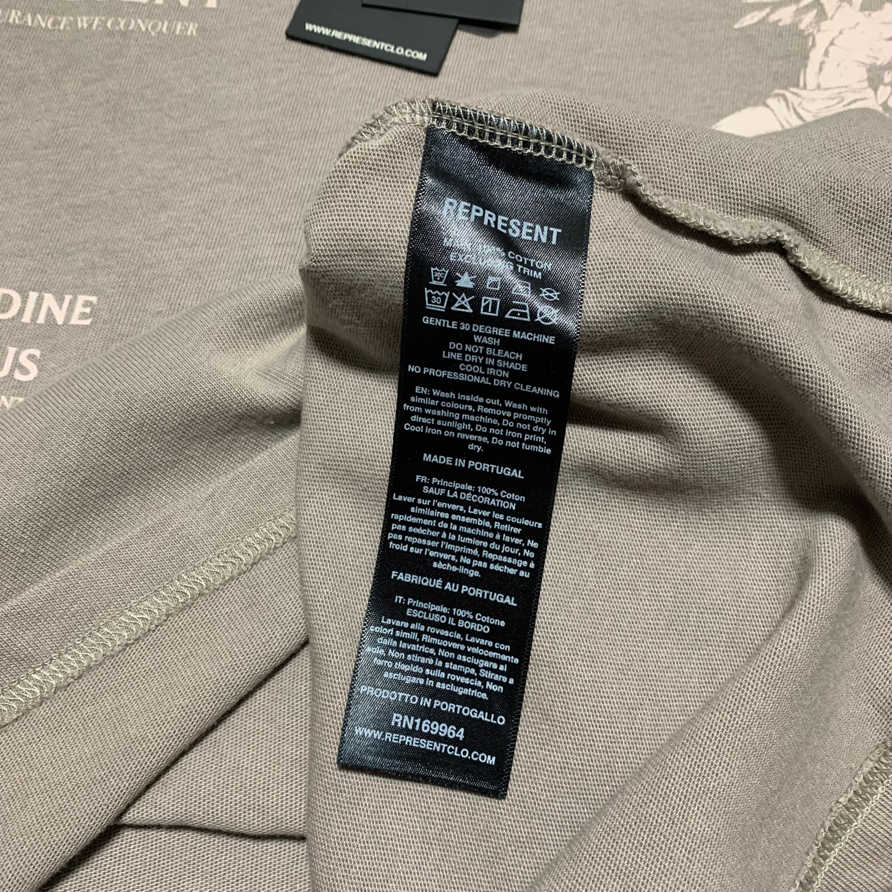Represent Small Icarus Taupe Tee