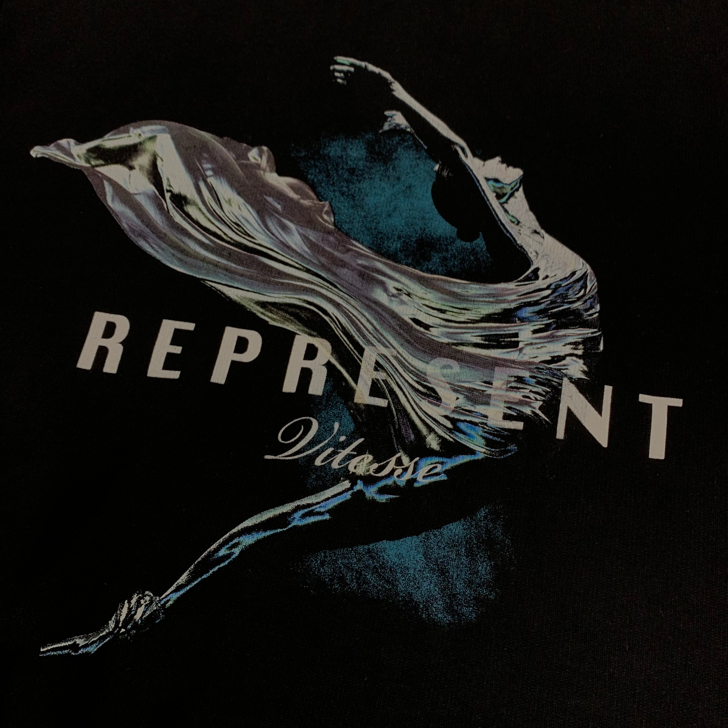 Represent Large Sweatshirt Vitesse Jet Black Crewneck