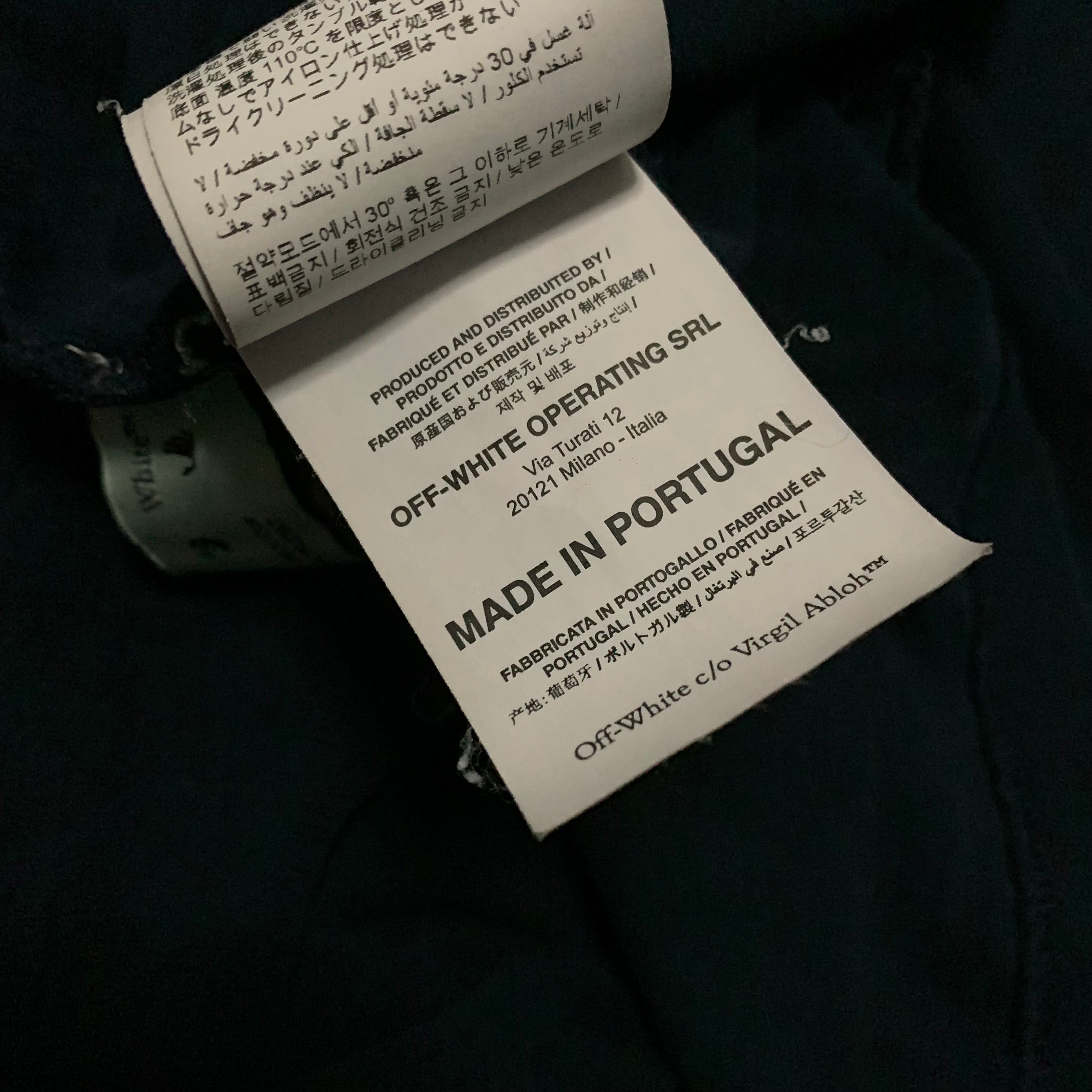 Off White Large Staff Navy Blue Staff Virgil Abloh (OMAA027T21JER001)