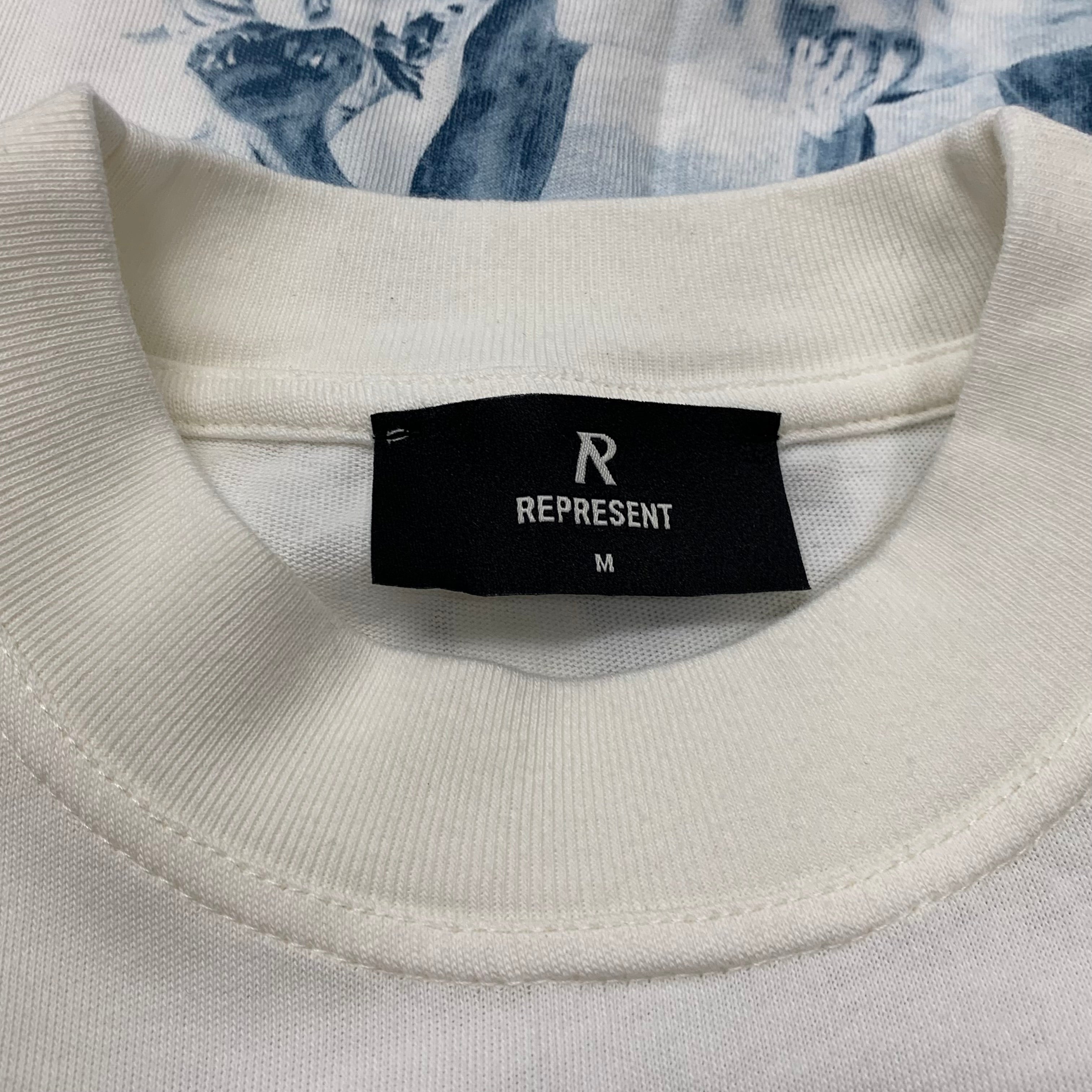 Represent Medium Tee Saint Micheal Flat White T-Shirt