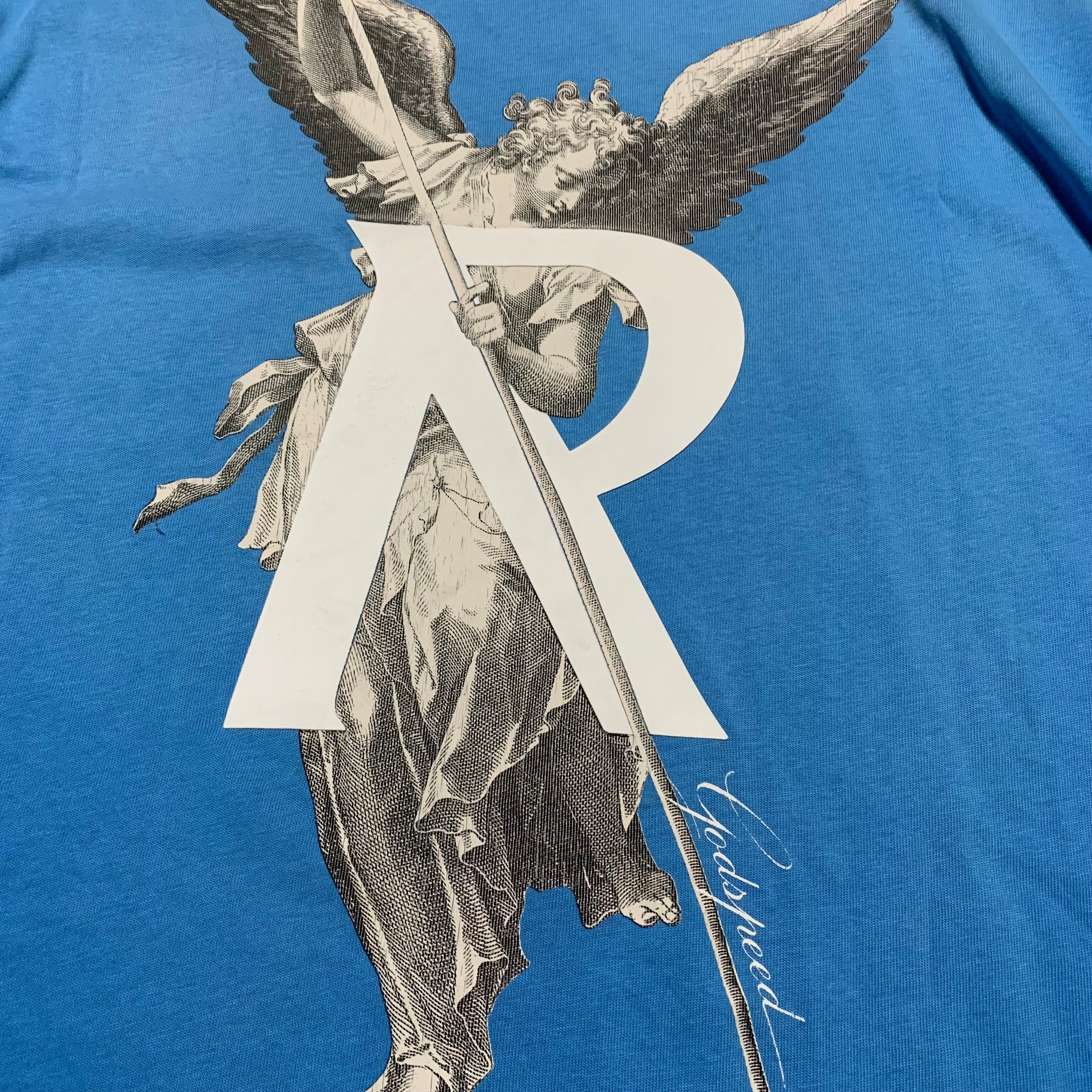 Represent Large Archangel Sun Fade Electric Blue Tee