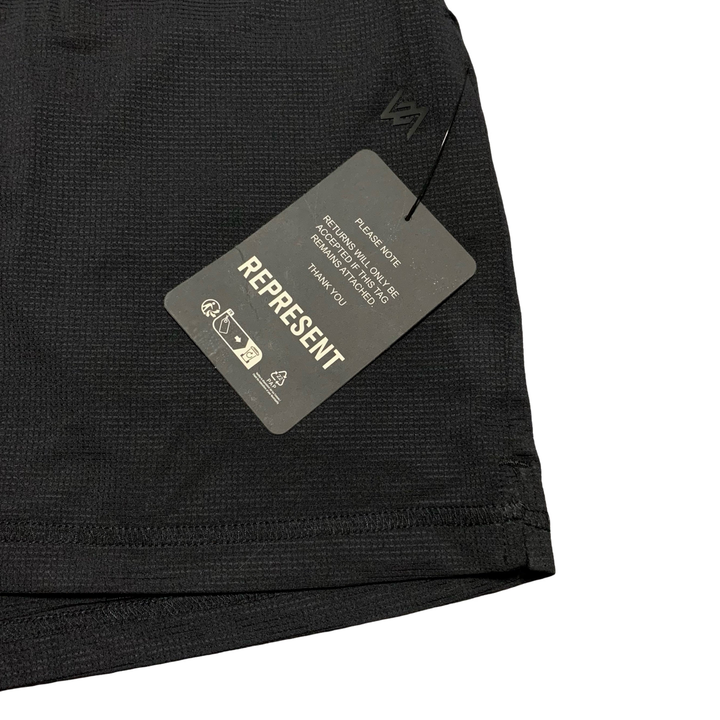 Represent Medium Shorts 247 DNA Mesh Black Shorts