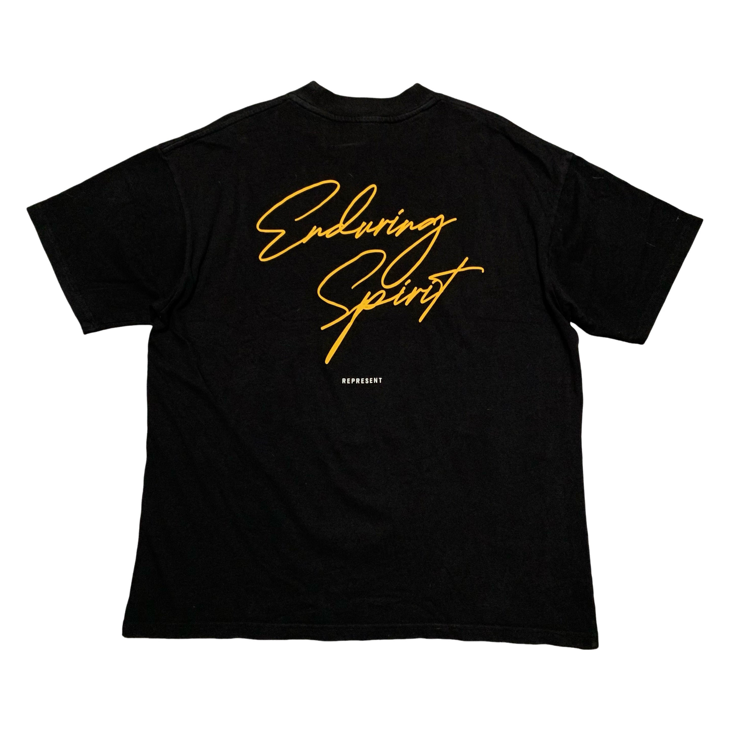 Represent Medium Enduring Spirit Off Black Tee