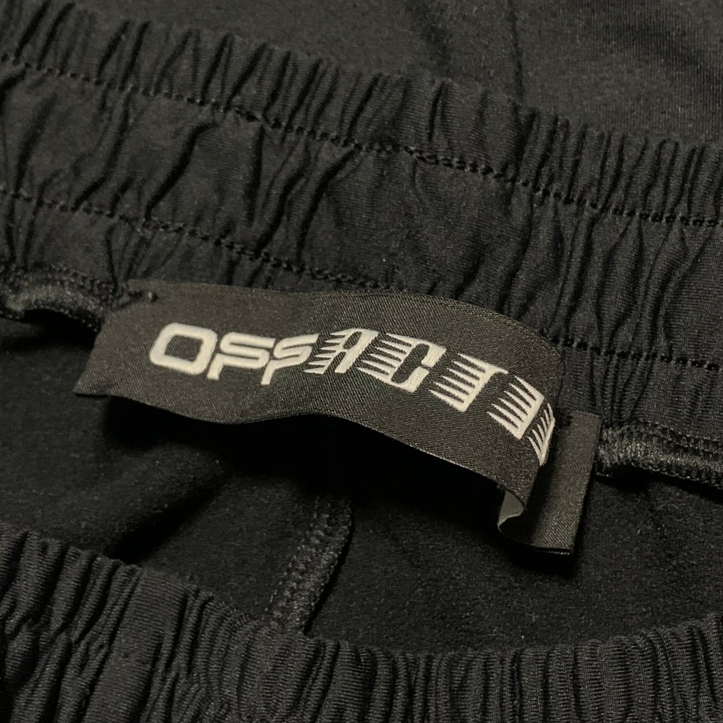 Off White Medium Arrows Active Black Jogger Track Pant Bottoms Virgil Abloh