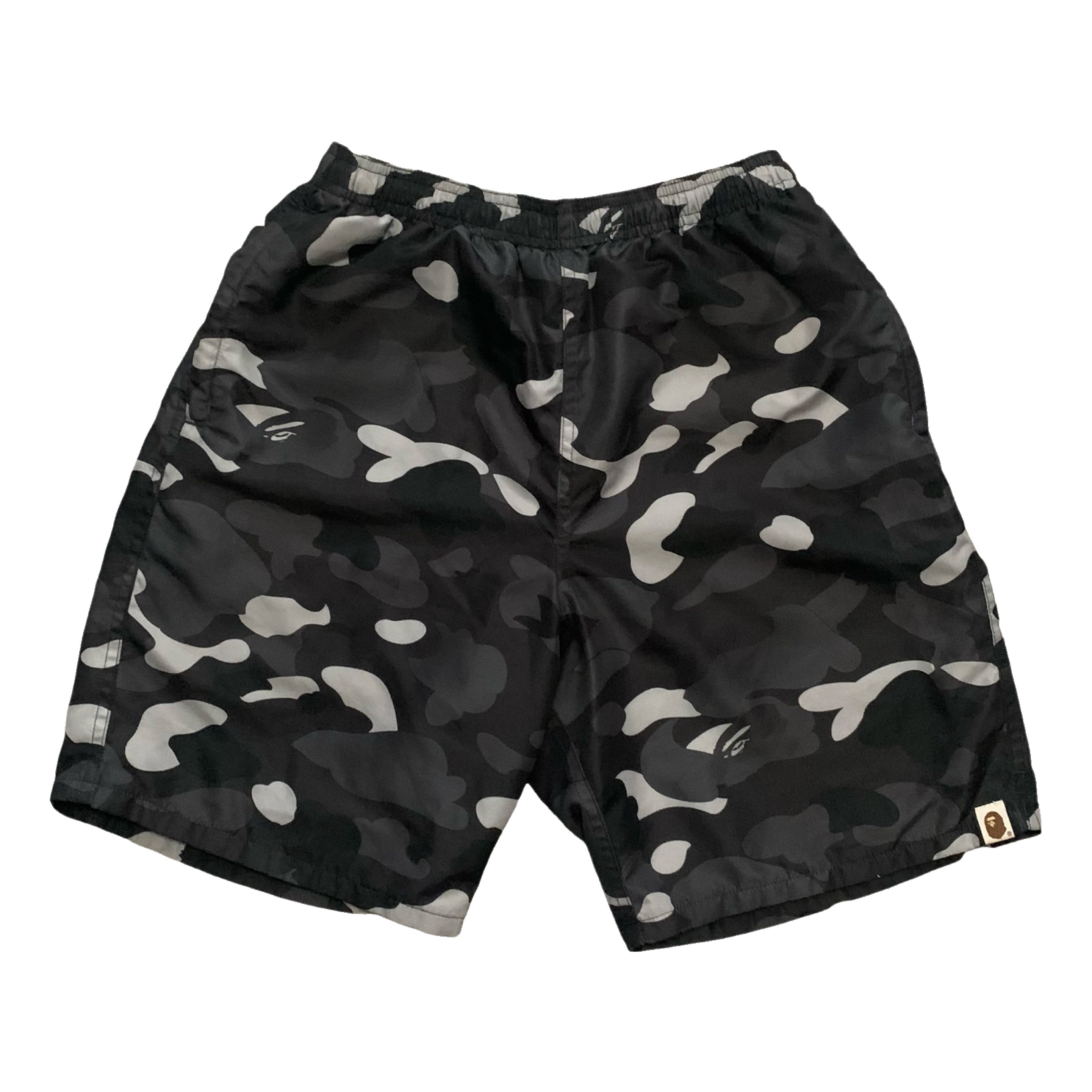 Bape Medium Swim Shorts Black Gradation Camo Shorts 2019