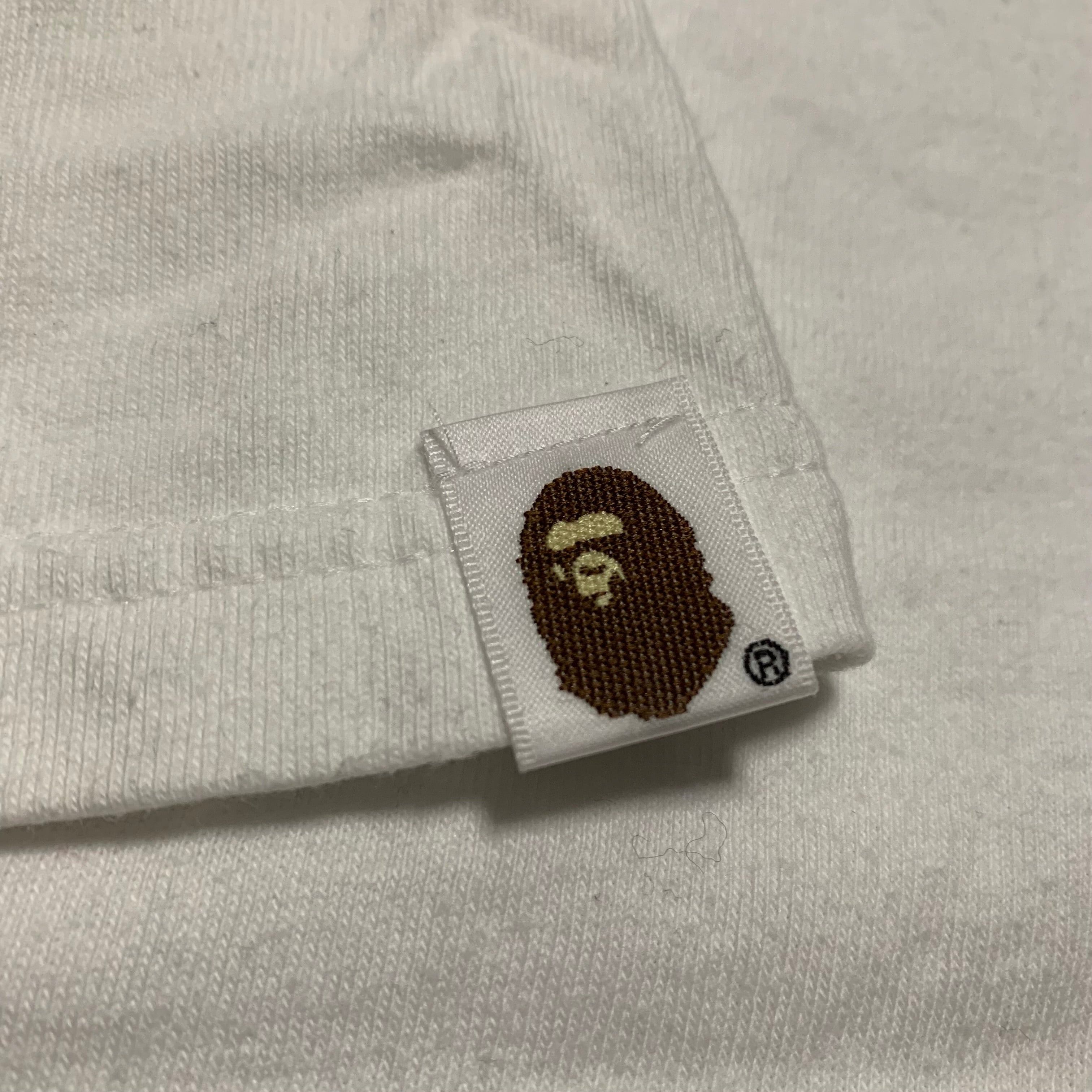 Bape Medium Stussy Blue ABC Camo White Tee 30th Anniversary