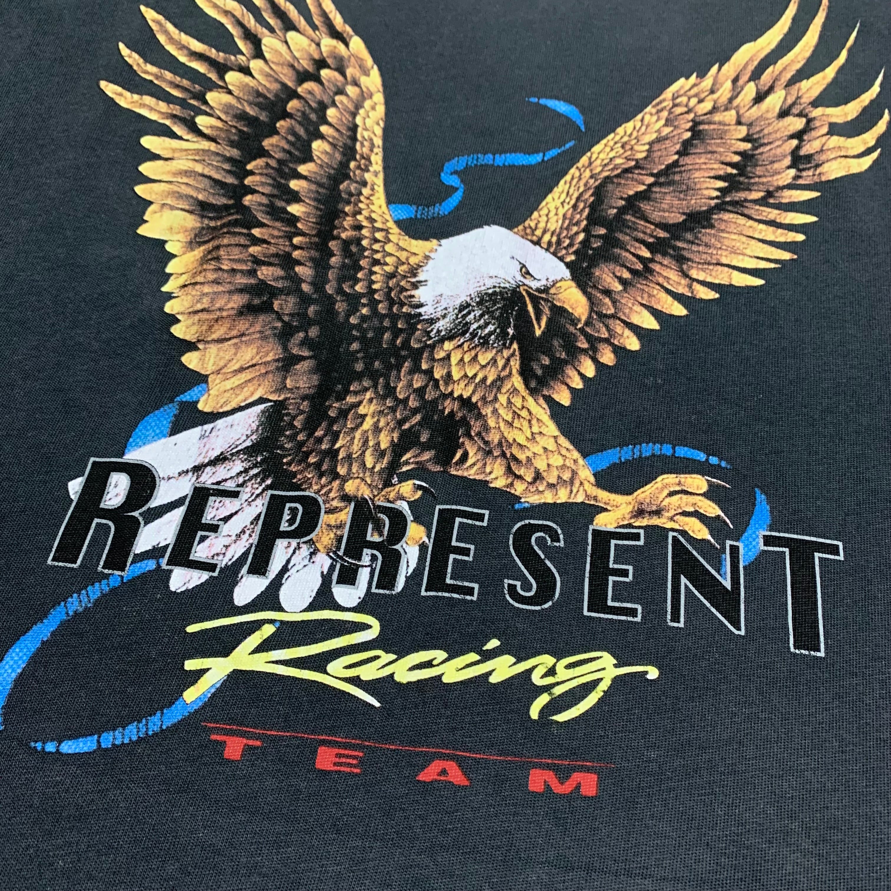 Represent Large Racing Team Vintage Black Tee